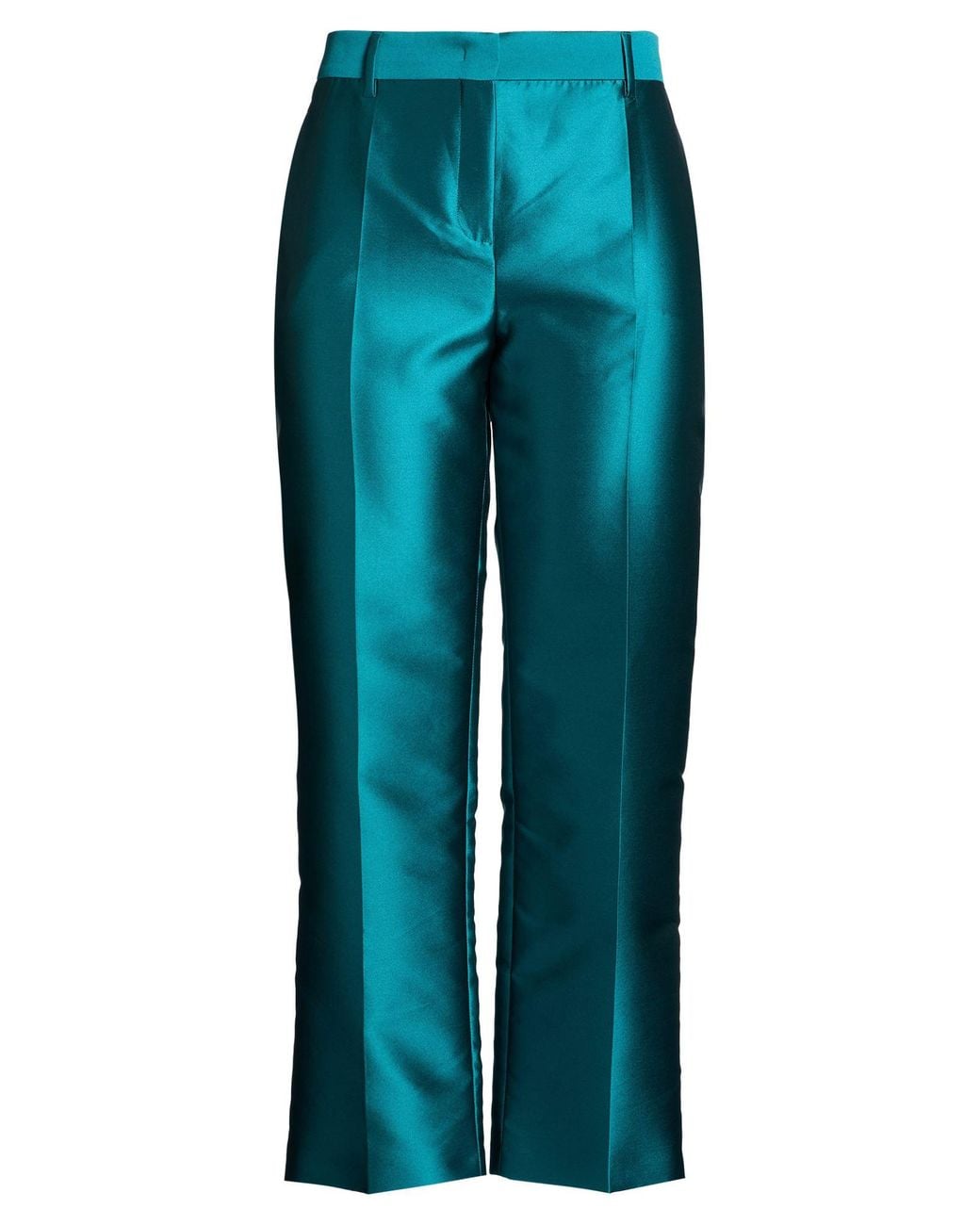 Alberta Ferretti Blue Pants Polyester, Silk
