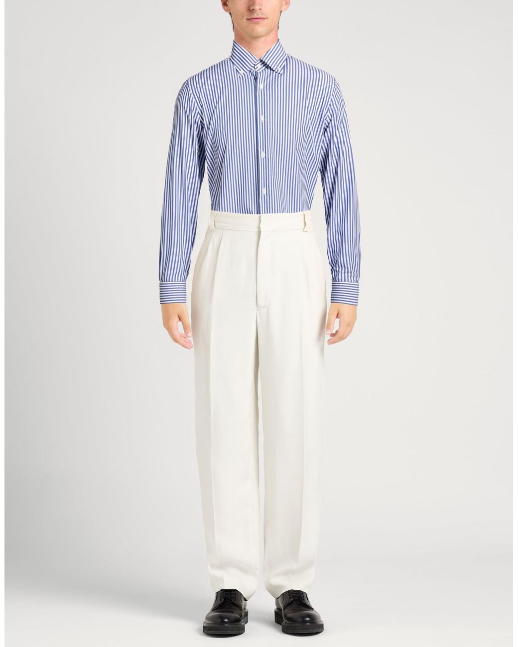 Truzzi Blue Shirt Cotton for men