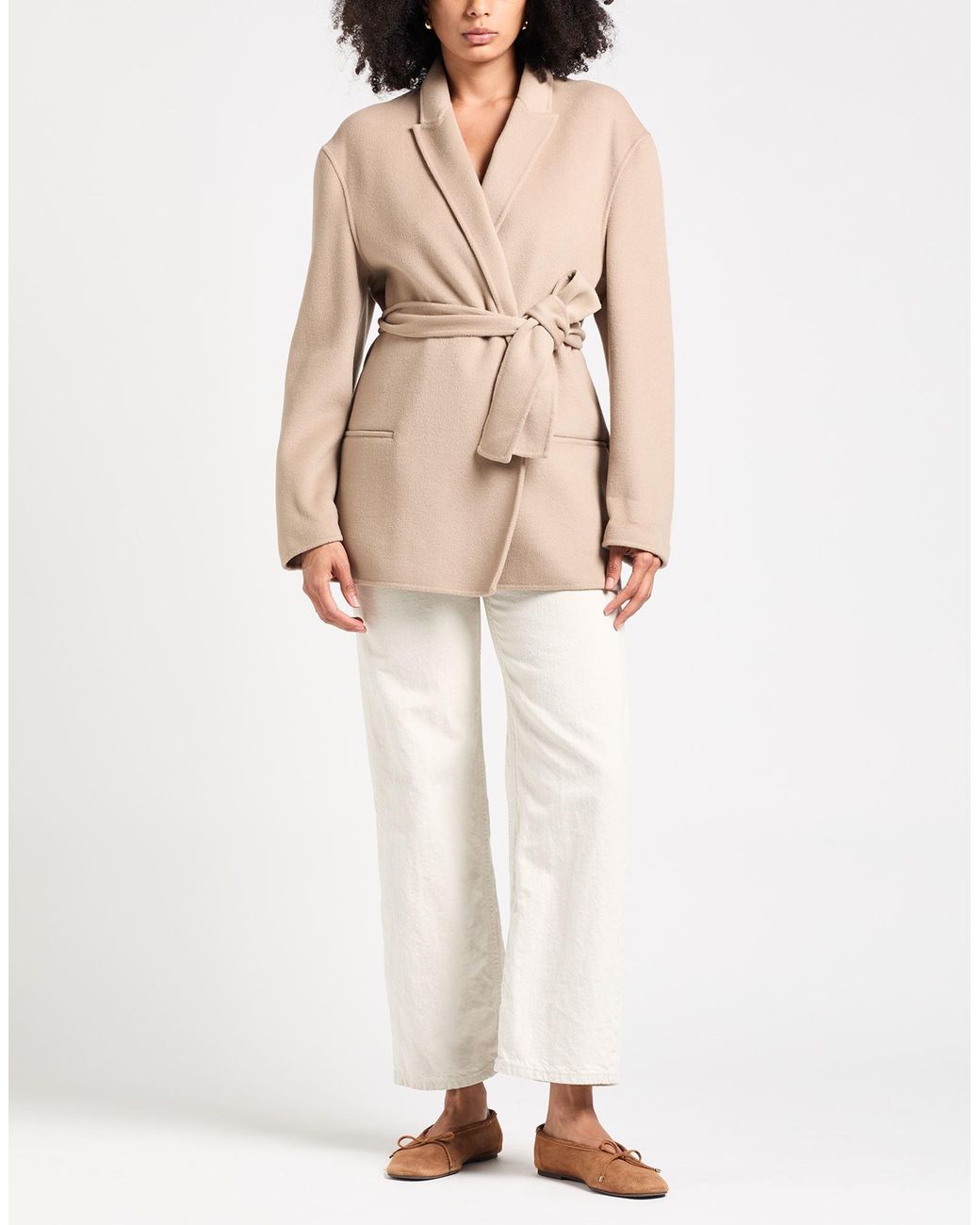 Alberta Ferretti Natural Coat