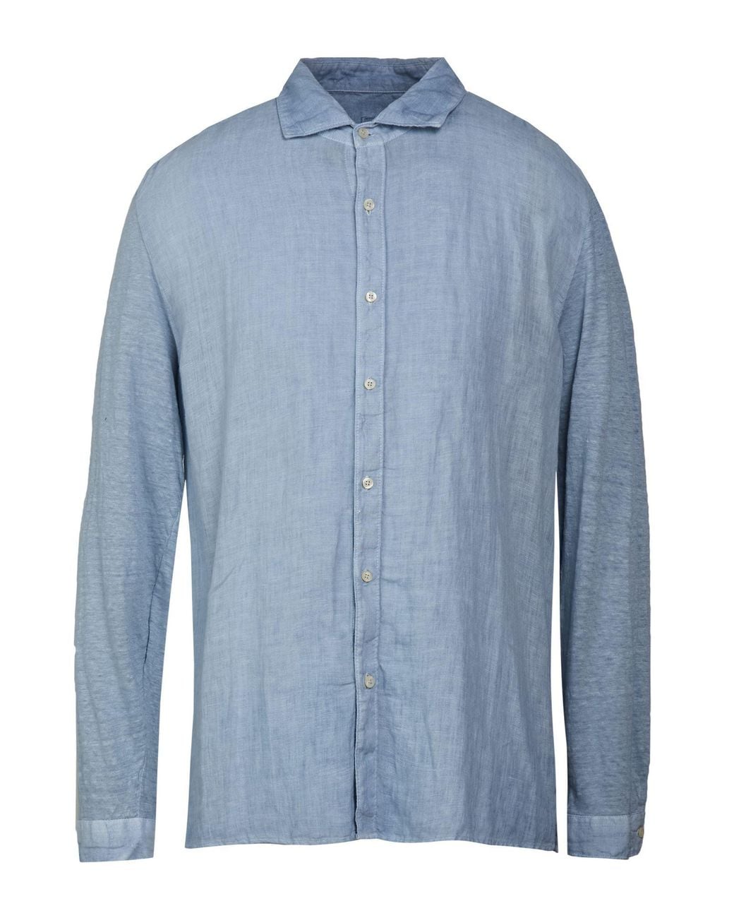 120% Lino Blue Shirts for men
