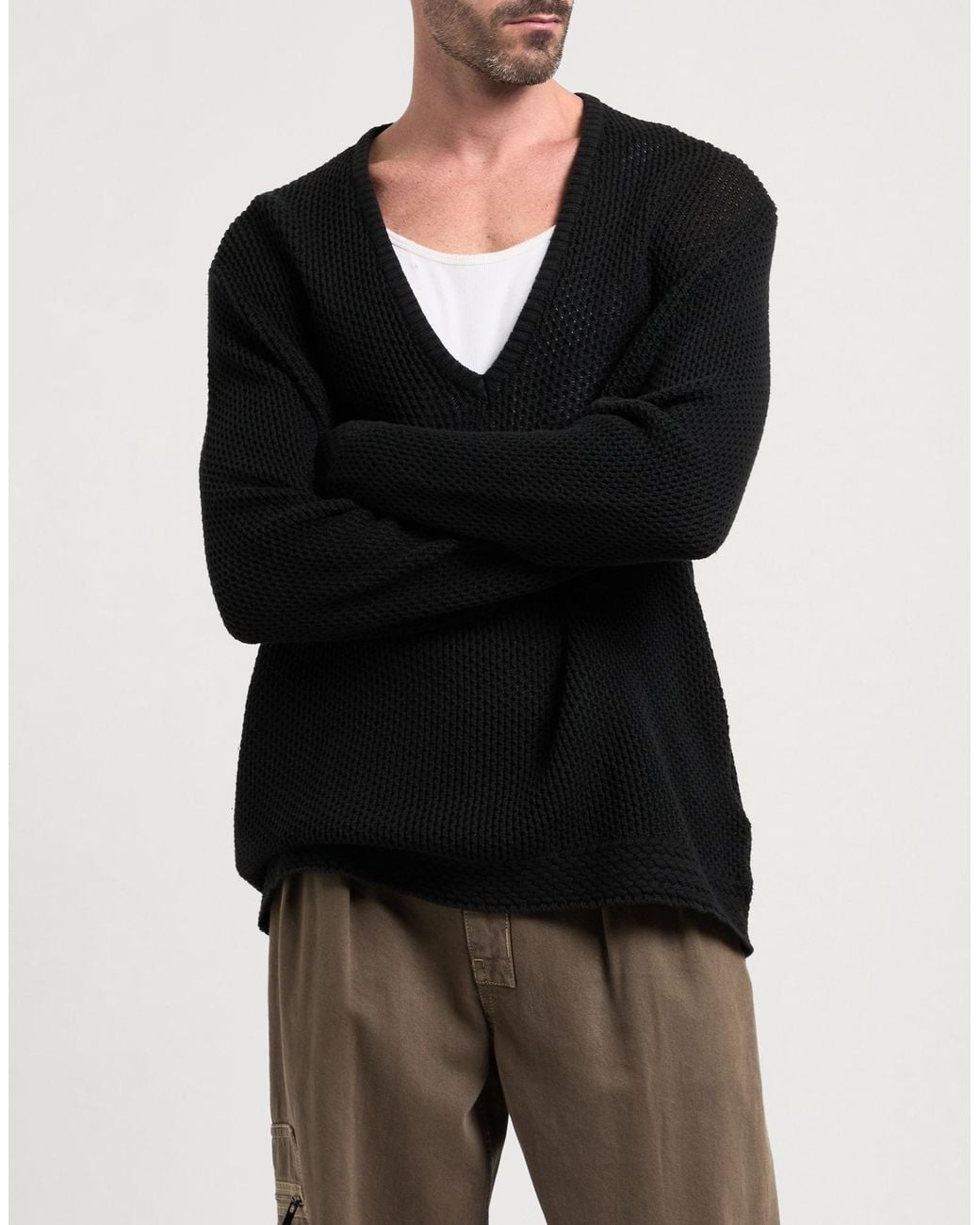 Guess Black Sweater Cotton for men