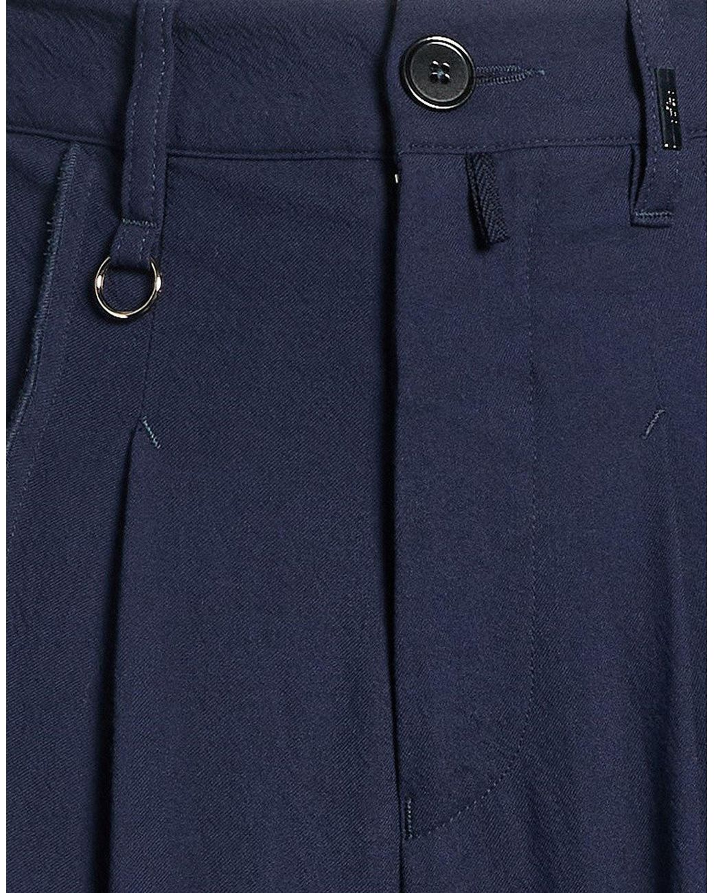 High Blue Use Pants Rayon, Virgin Wool