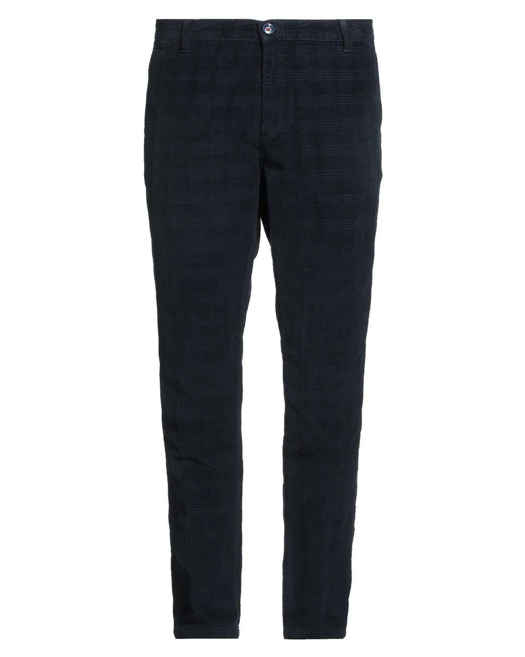 Fred Mello Blue Midnight Pants Cotton, Elastane for men