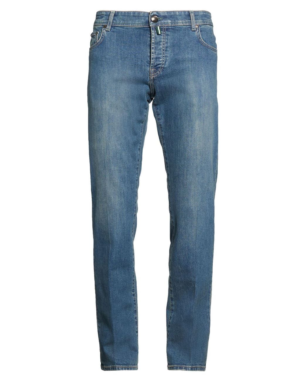 Luigi Borrelli Napoli Blue Jeans Cotton, Elastane for men
