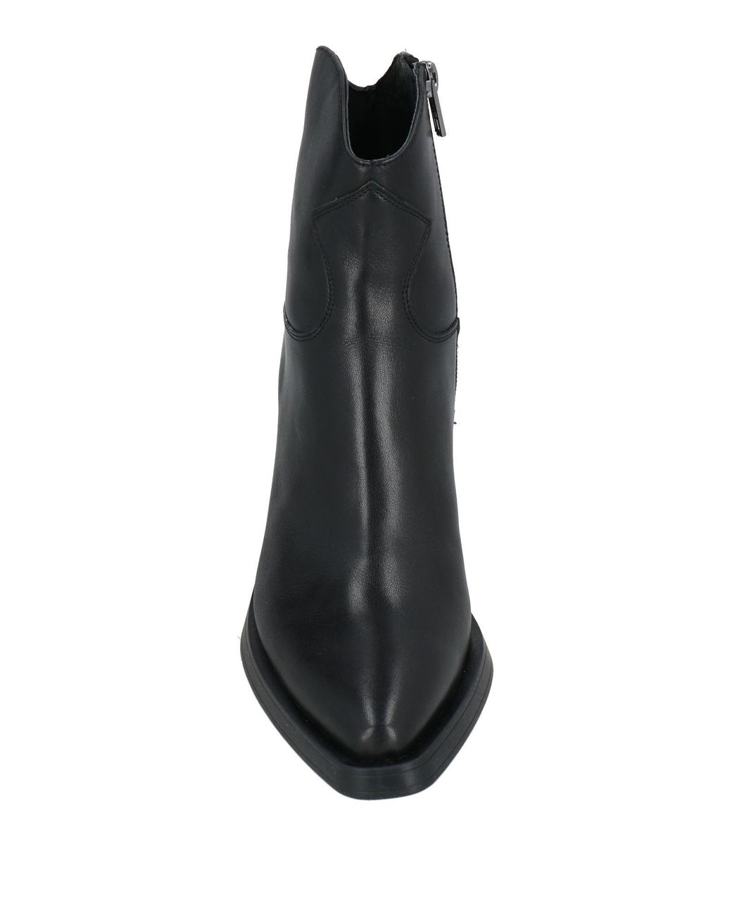 Ash Black Judy Ankle Boots Leather