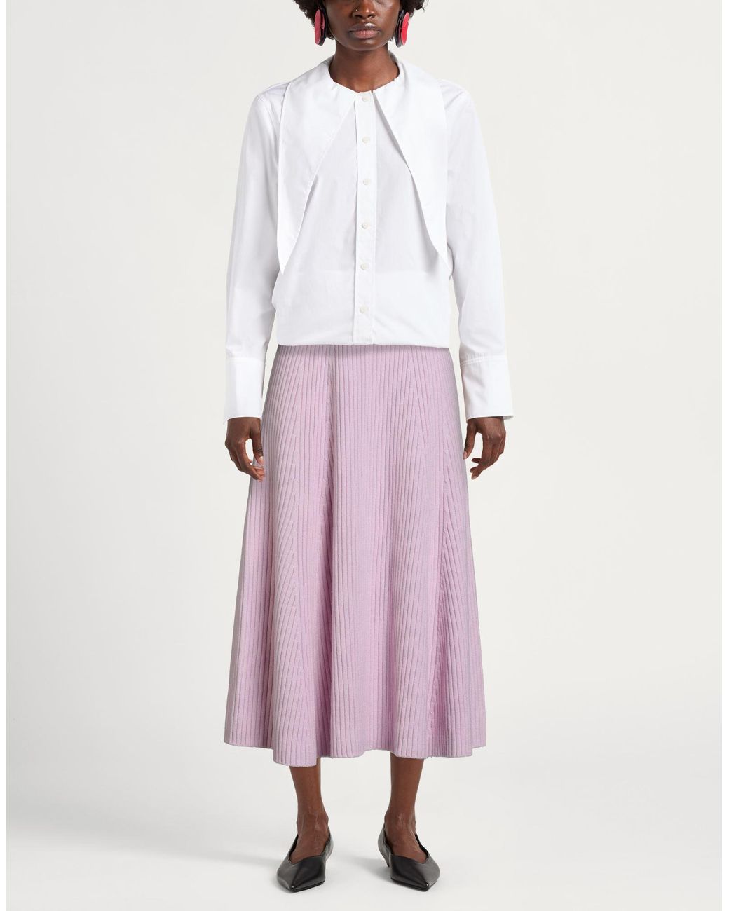 Pinko Purple Midi Skirt