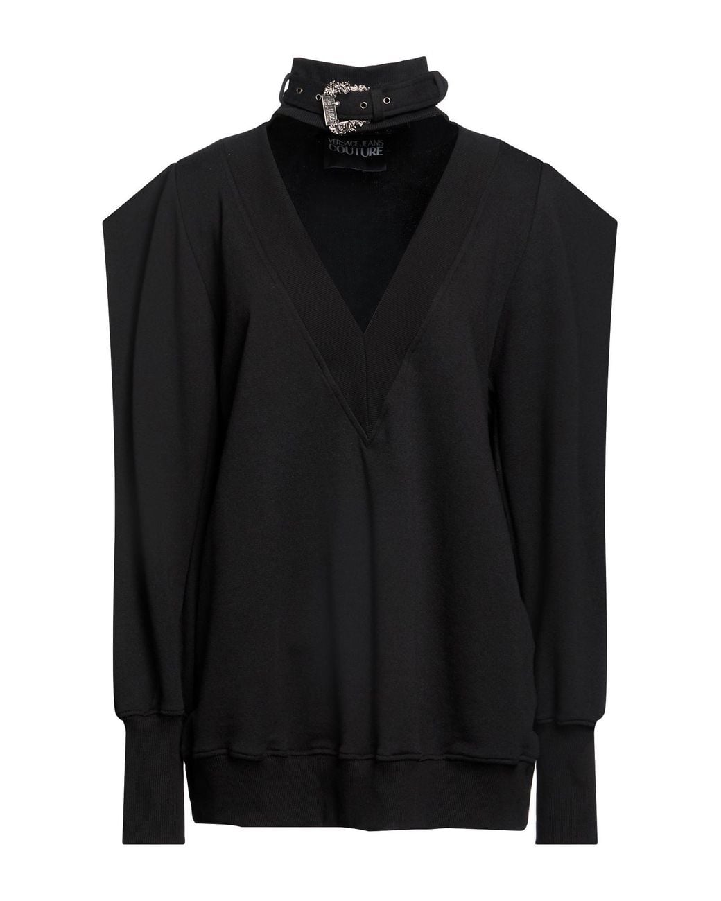 Versace Jeans Couture Black Sweatshirt Cotton