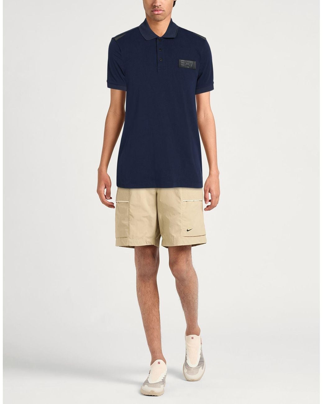 Polo EA7 de hombre de color Blue
