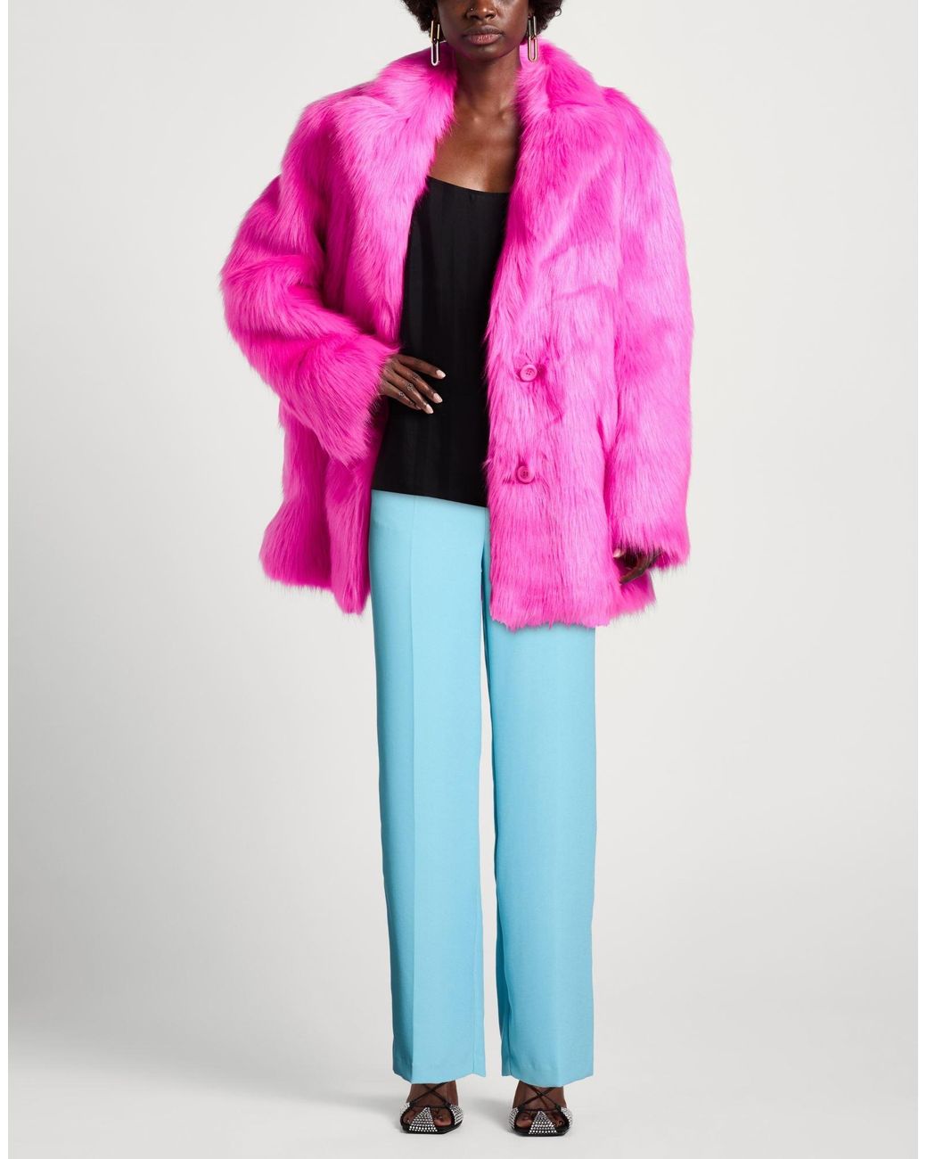 Manila Grace Blue Azure Pants Polyester