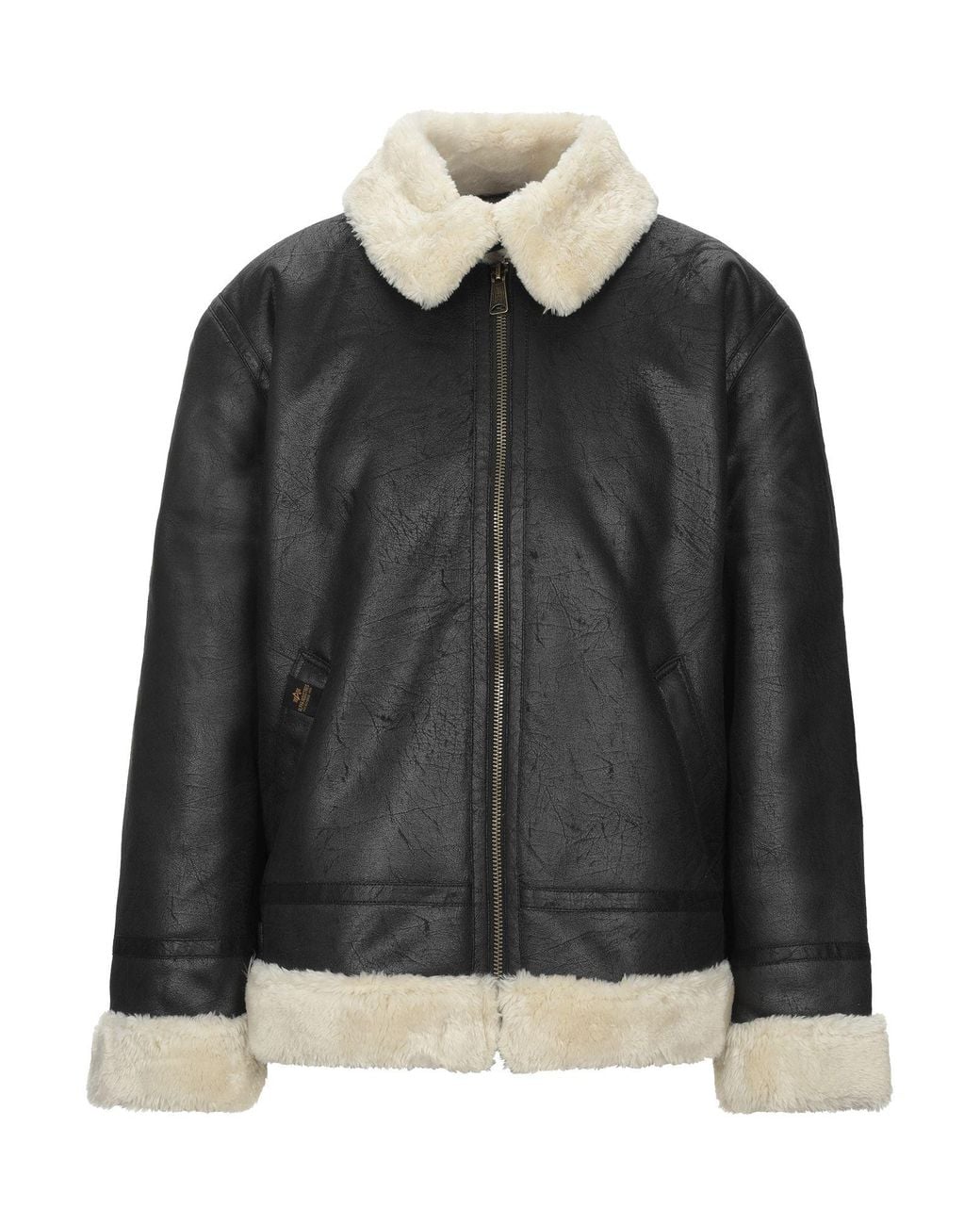 Alpha Industries Black Jacket Polyester for men