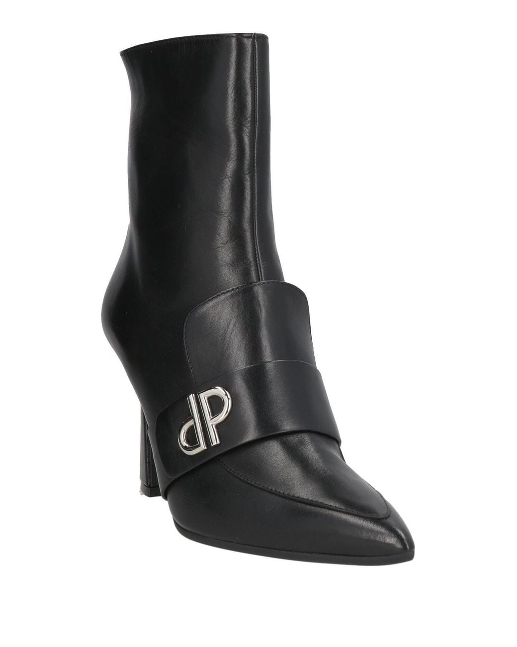 Pollini Black Ankle Boots Calfskin