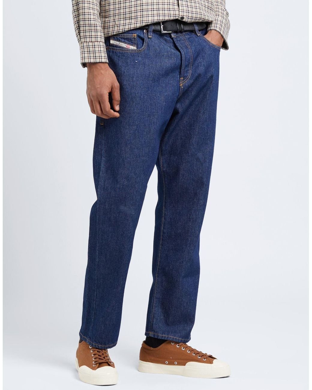 DIESEL Blue Denim Trousers for men