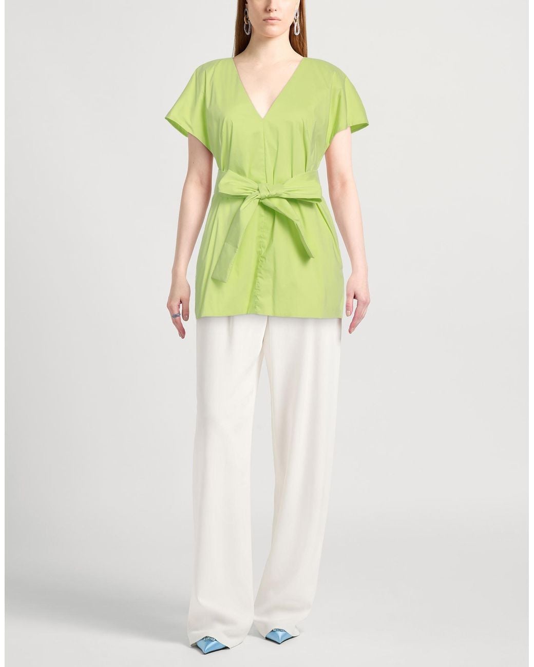 Liviana Conti Green Top Cotton, Polyamide, Elastane