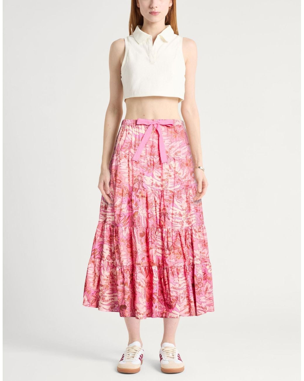 Ulla Johnson Red Midi Skirts