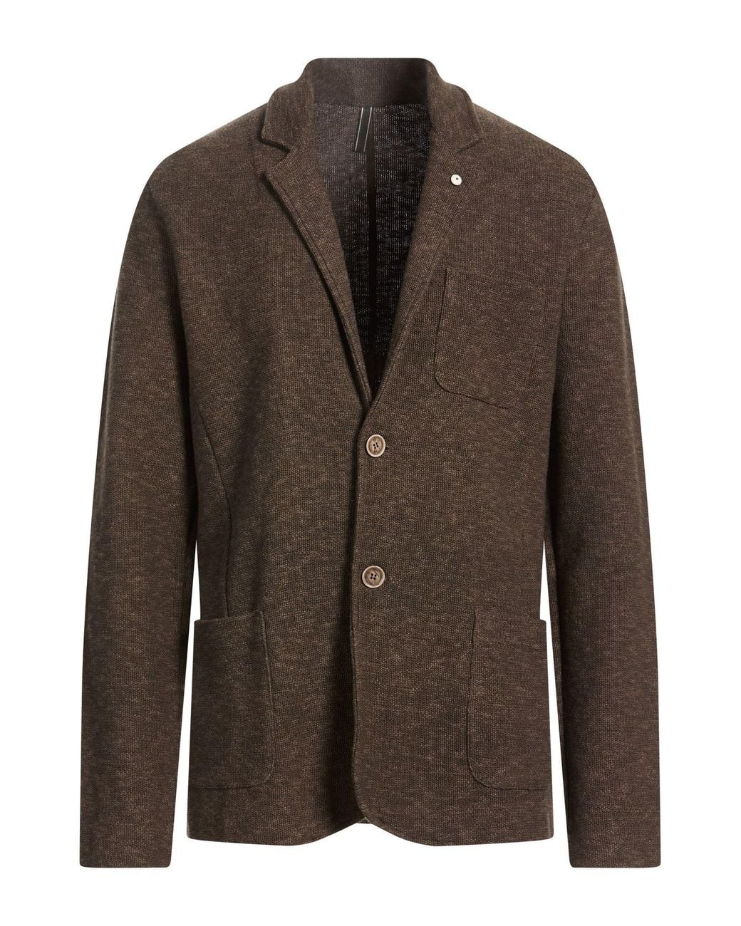 L.b.m. 1911 Brown Blazer Cotton, Linen for men