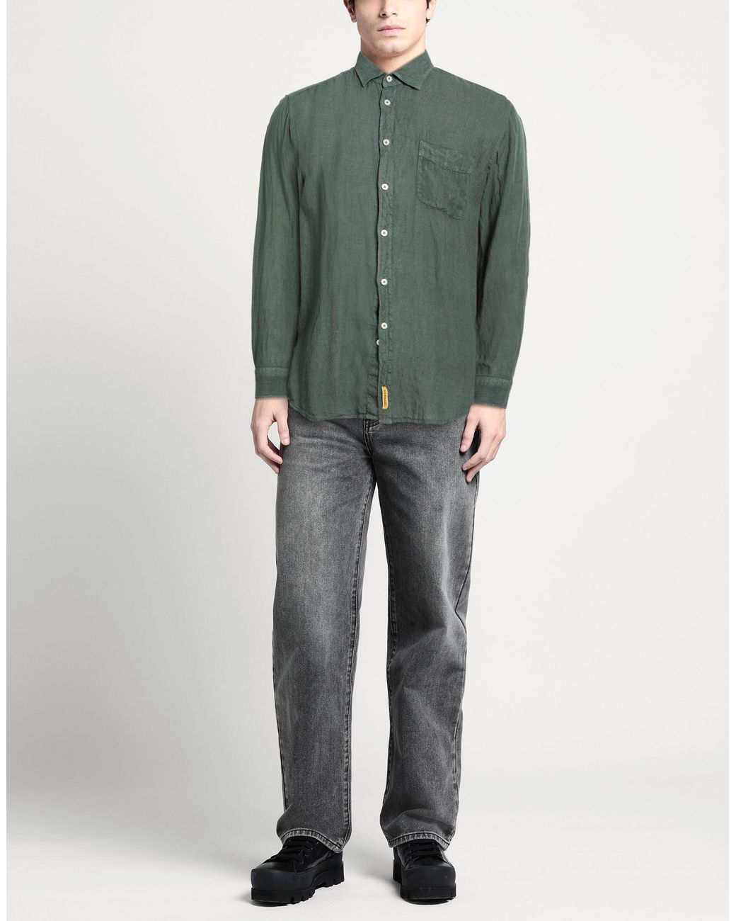 Camicia di B.D. Baggies in Green da Uomo