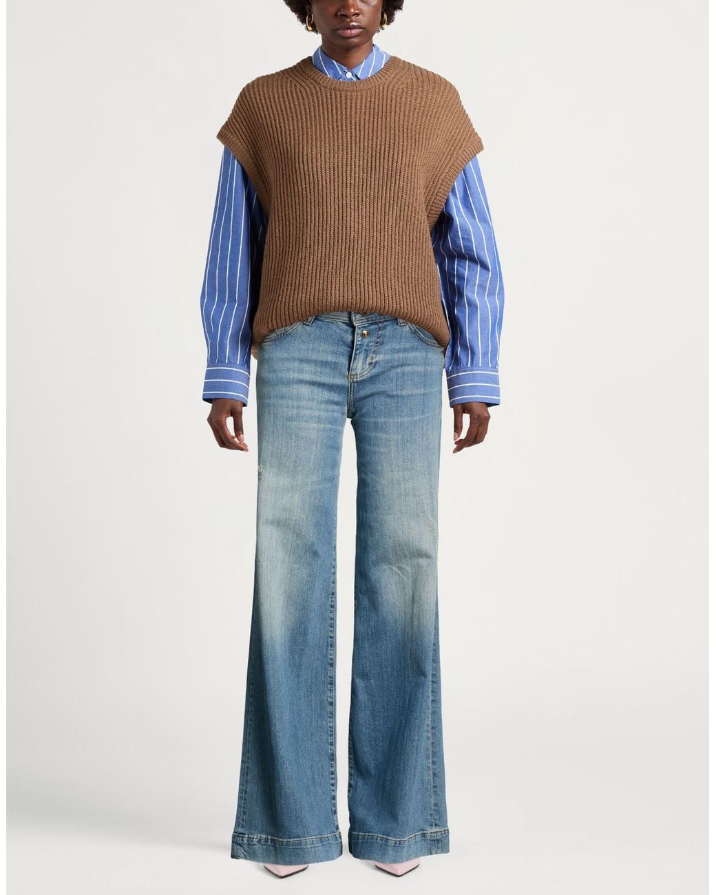 Versace Jeans Couture Blue Jeans Cotton, Elastane
