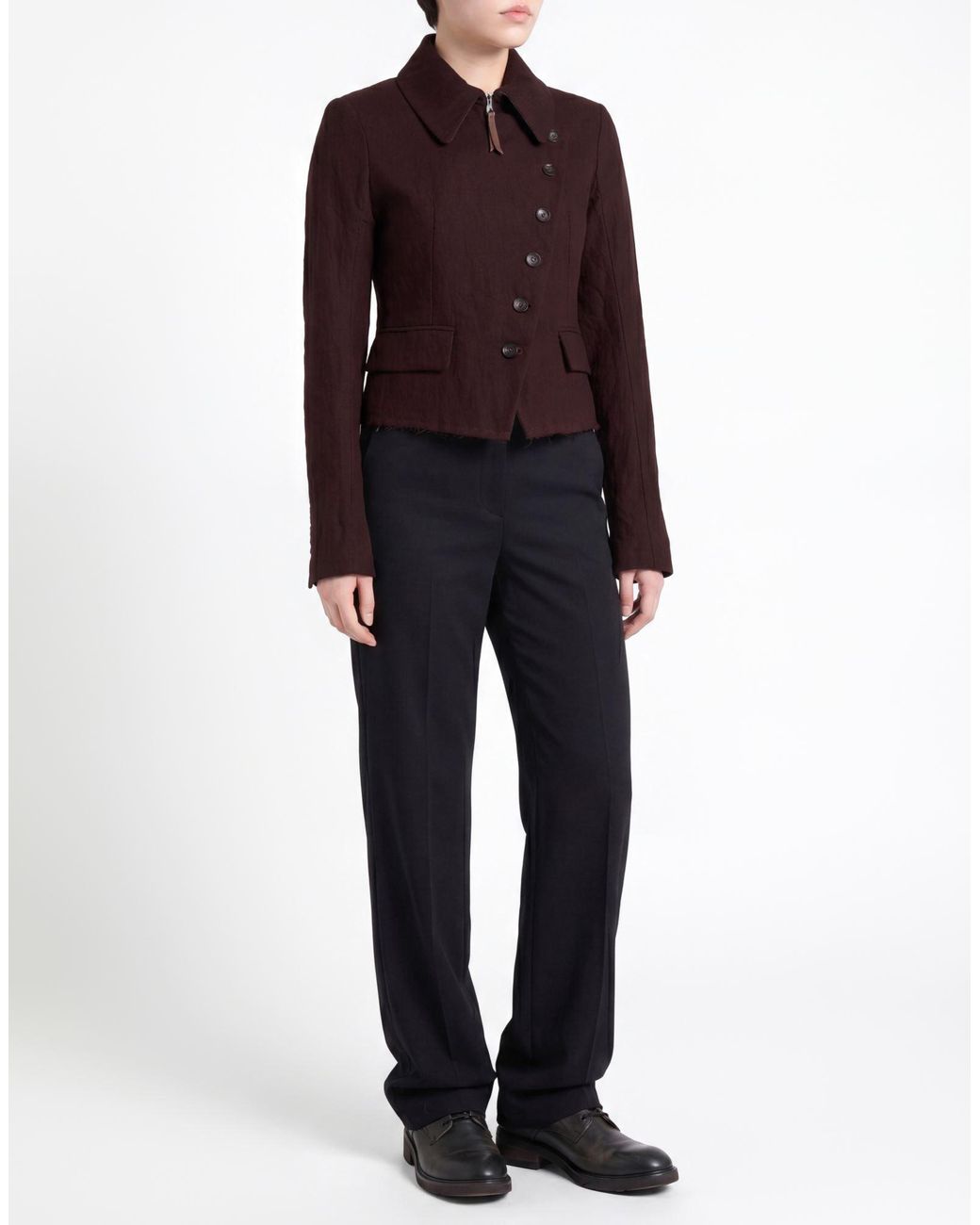 Masnada Purple Jacket Virgin Wool, Cotton, Metal