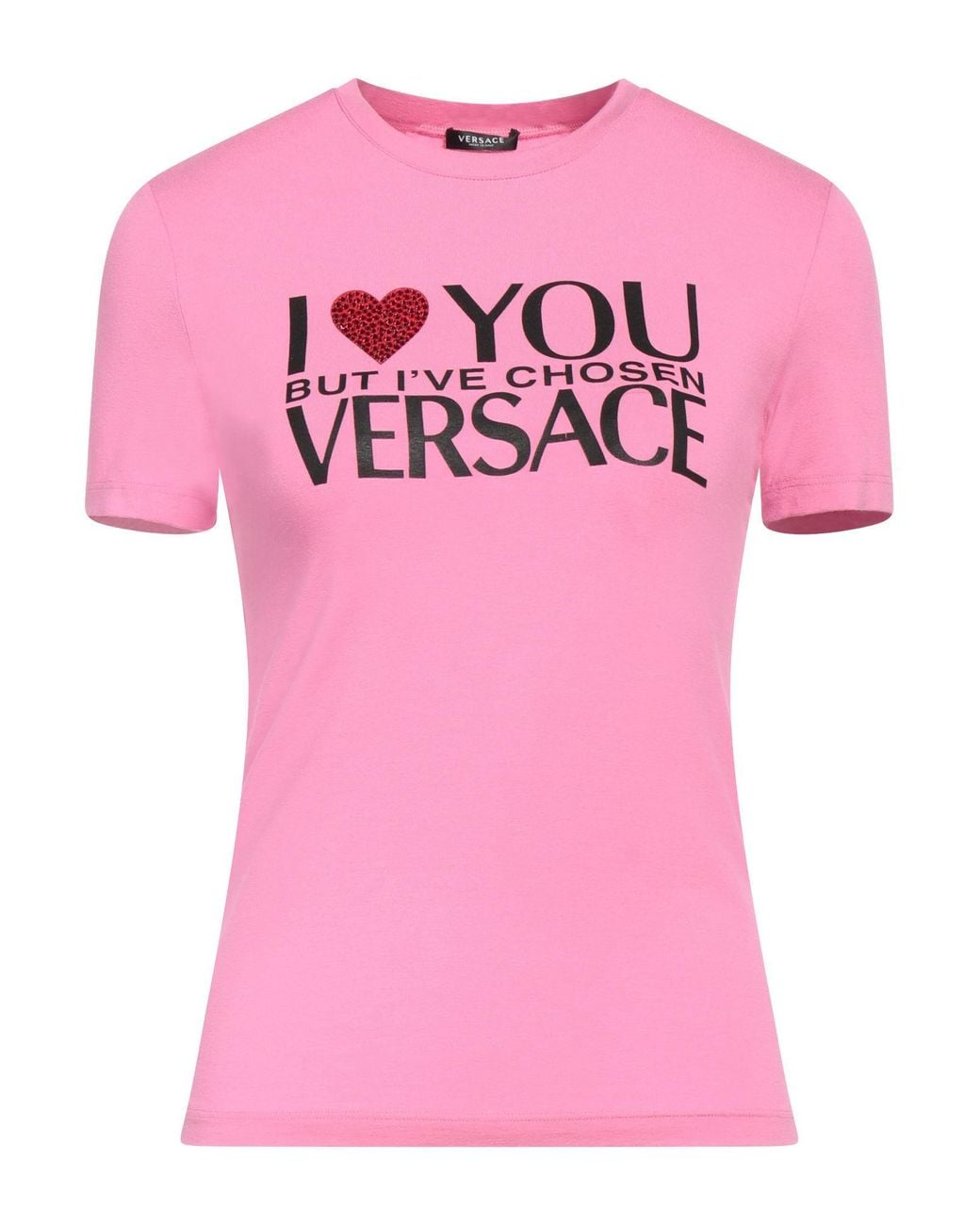 T-Shirts Versace de color Pink