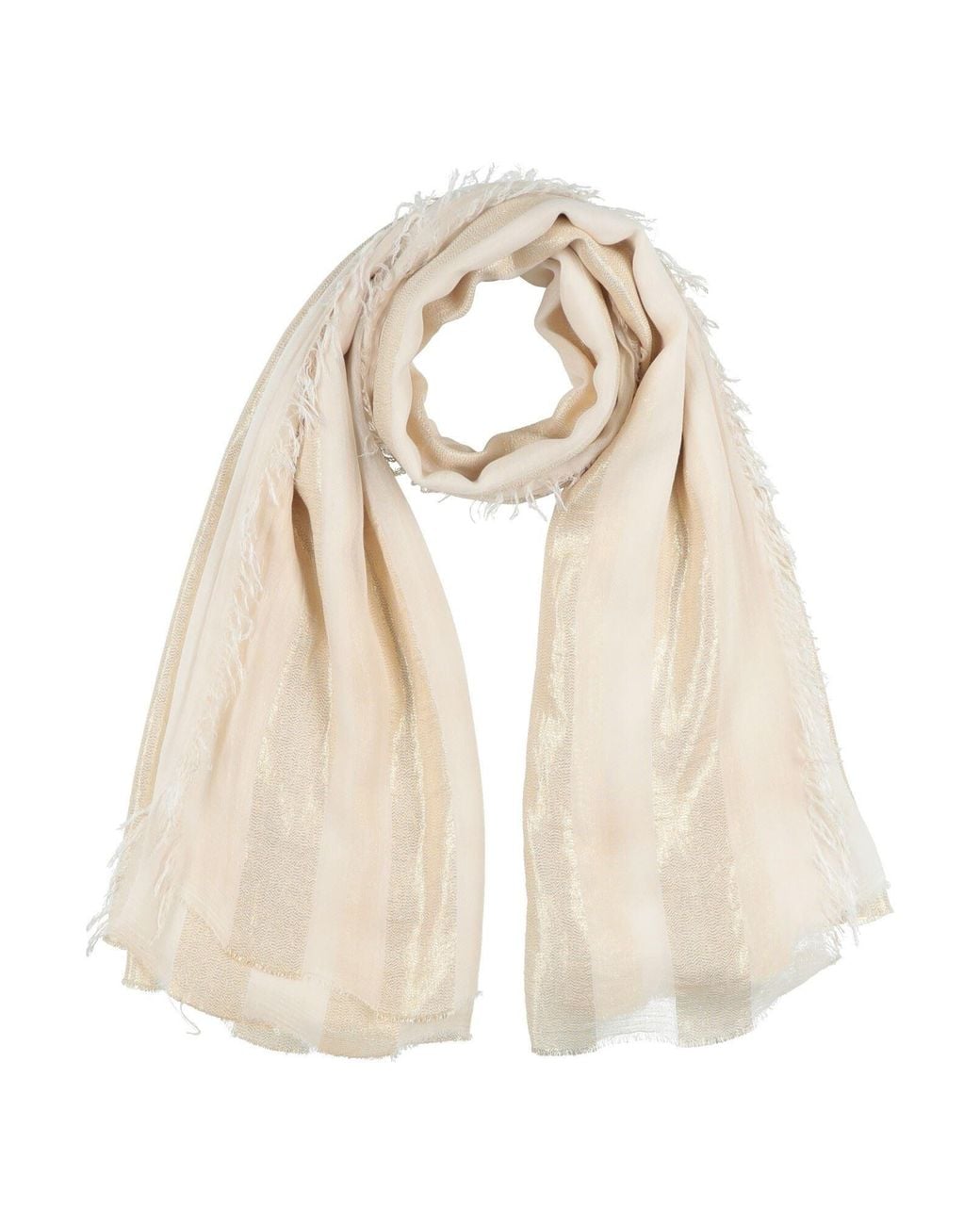 Peserico Natural Scarf Modacrylic, Viscose, Polyester