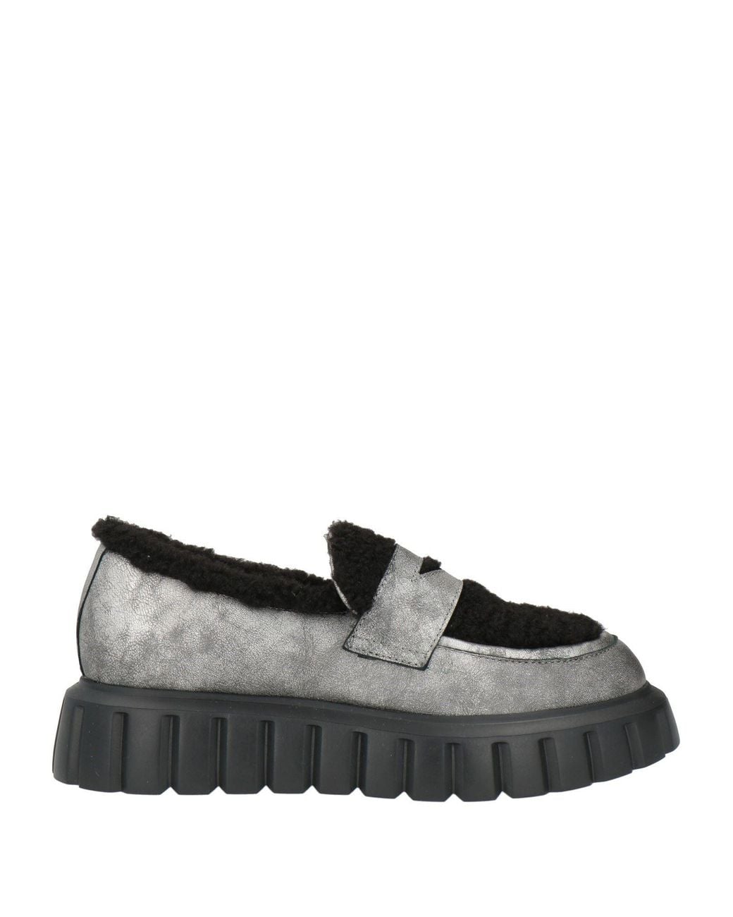 Voile Blanche Gray Loafers Textile Fibers