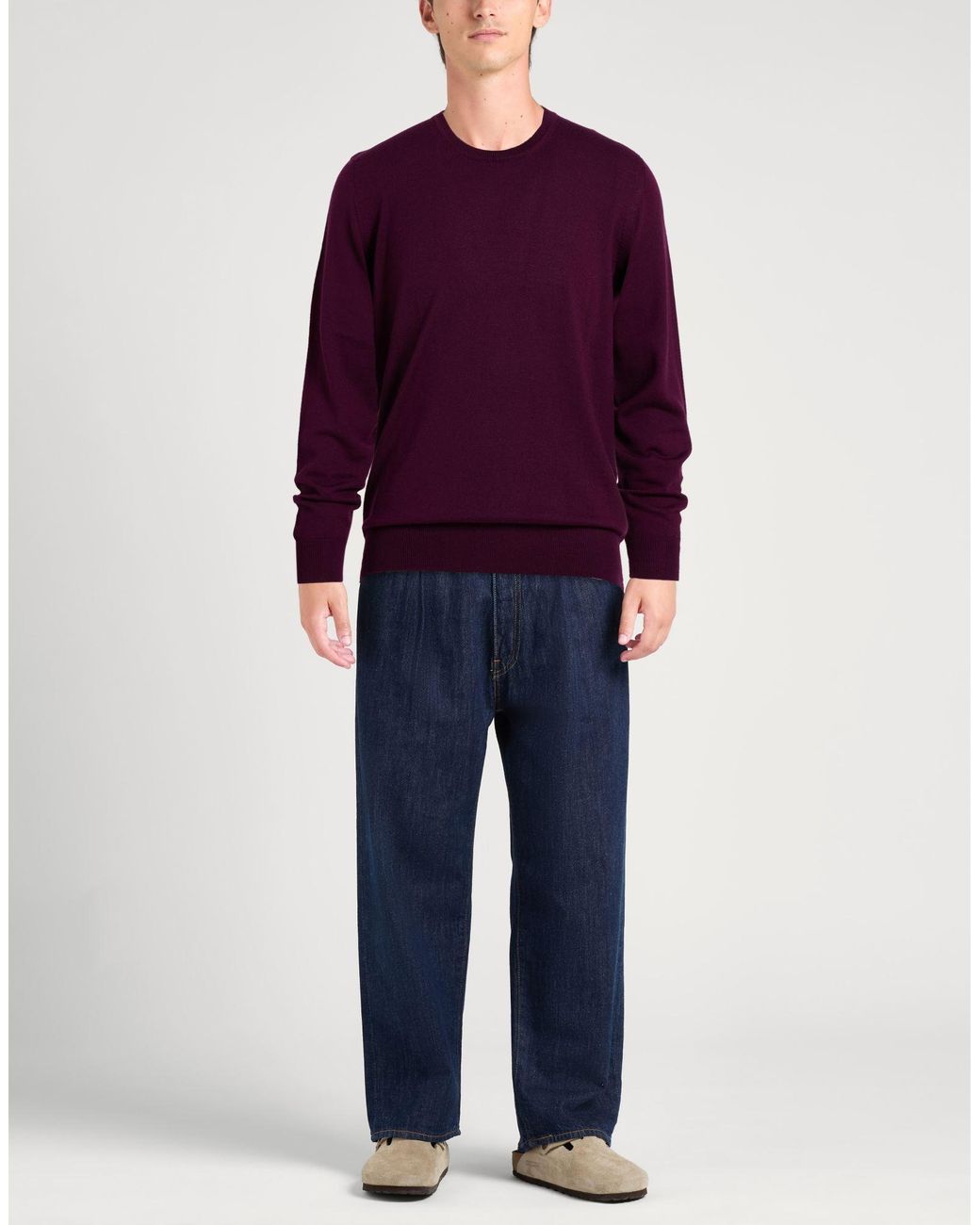 Drumohr Purple Jumper for men