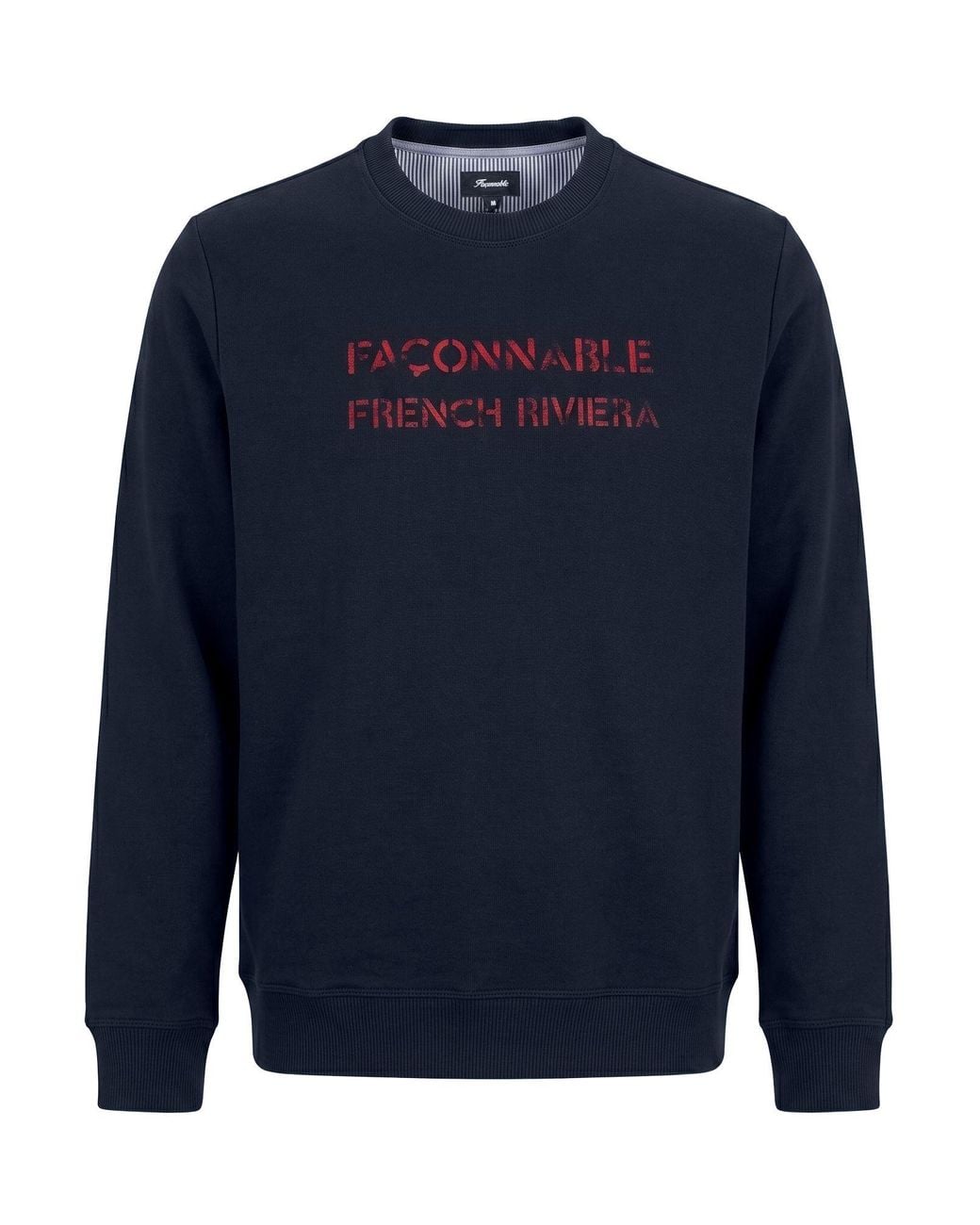 Façonnable Blue Sweatshirt Cotton, Polyester for men