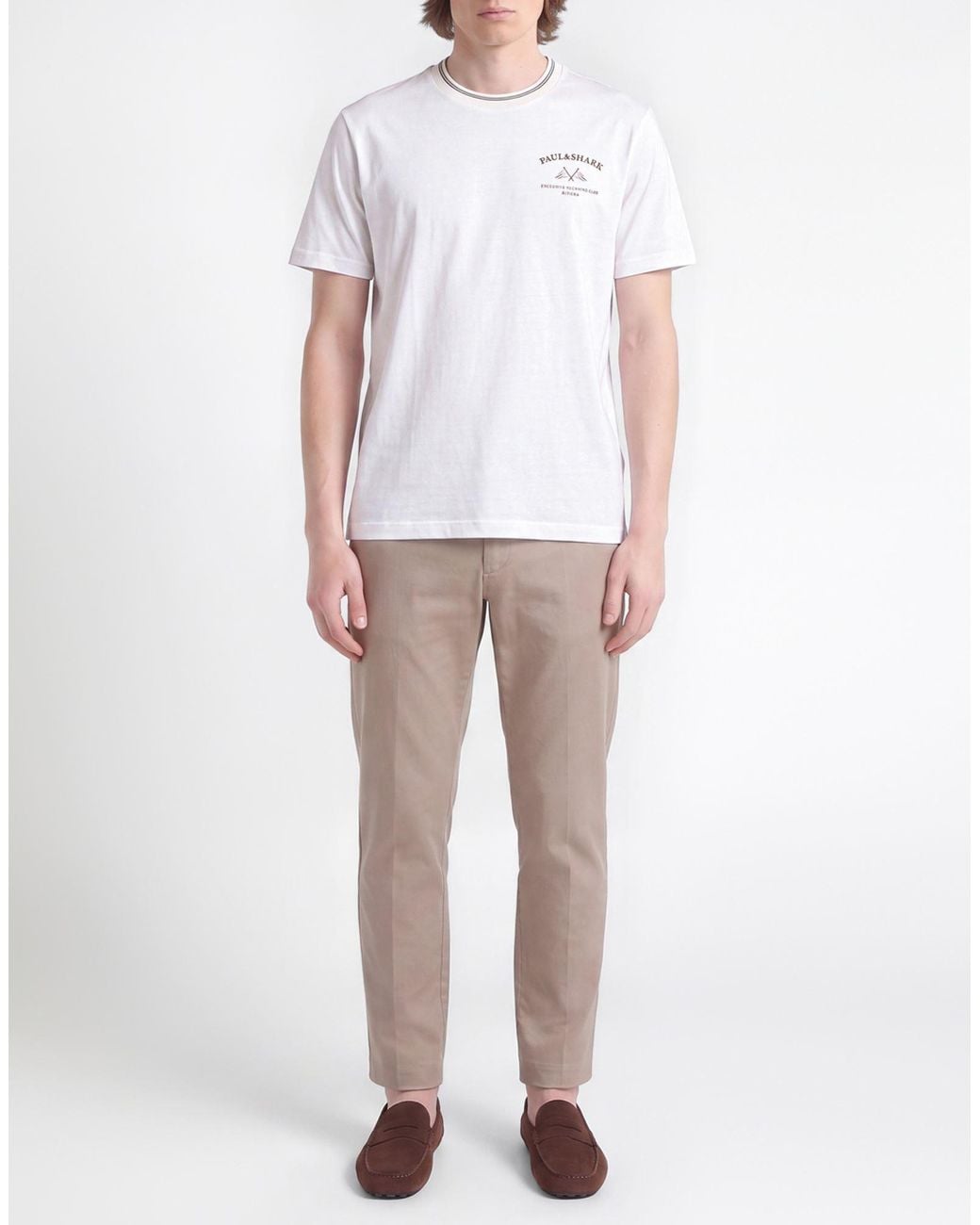 Paul & Shark White T-Shirt Cotton, Lyocell for men