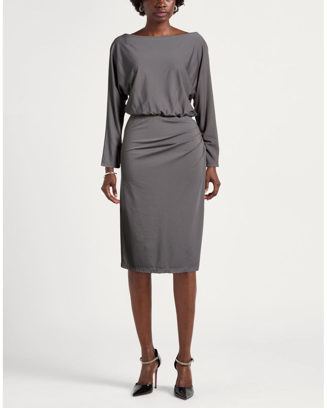 Kaos Gray Midi Dresses