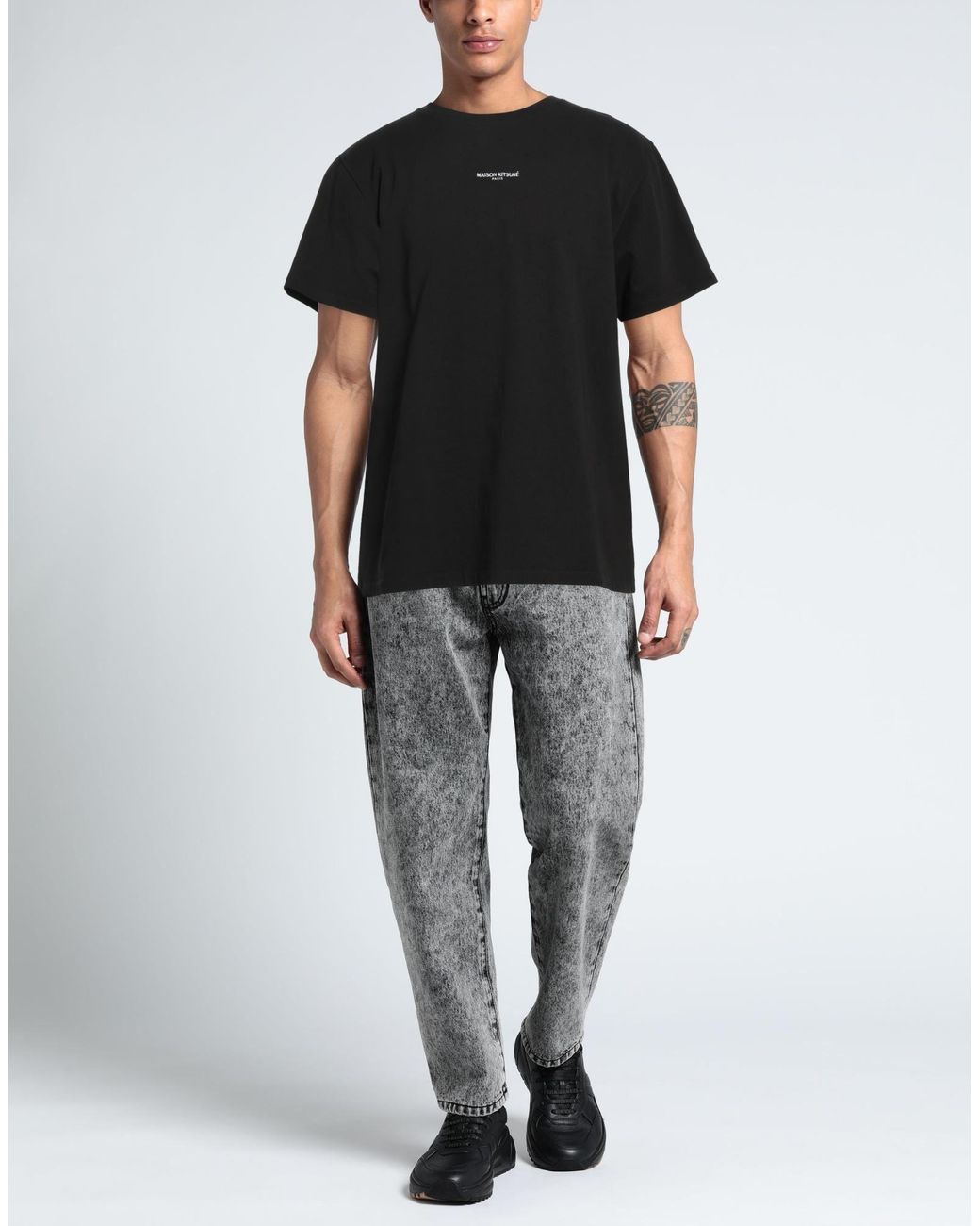 Maison Kitsuné Black T-shirt for men