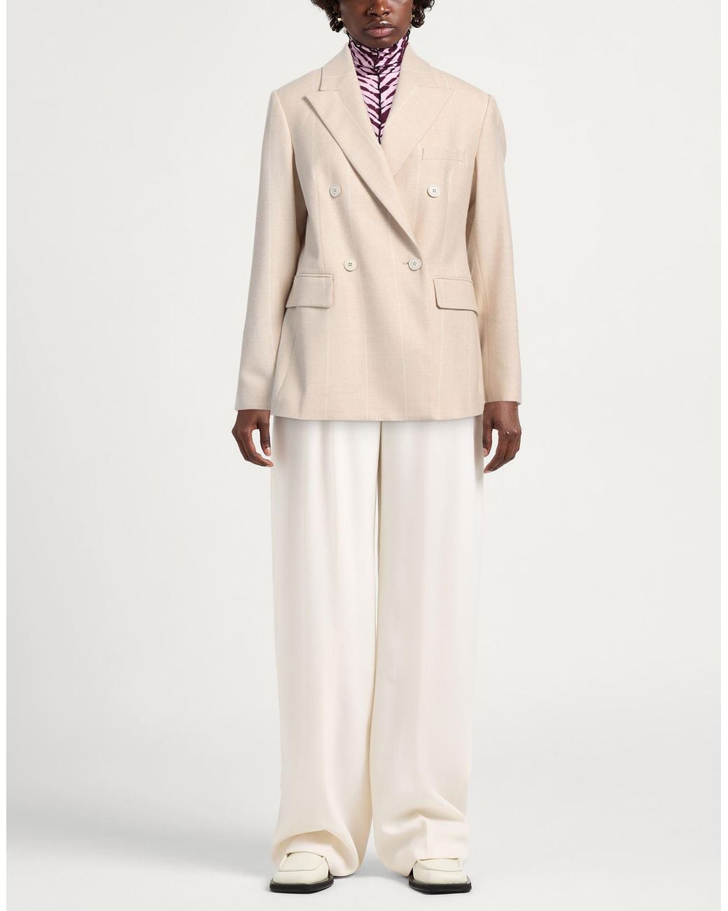 Eleventy Natural Blazer Wool