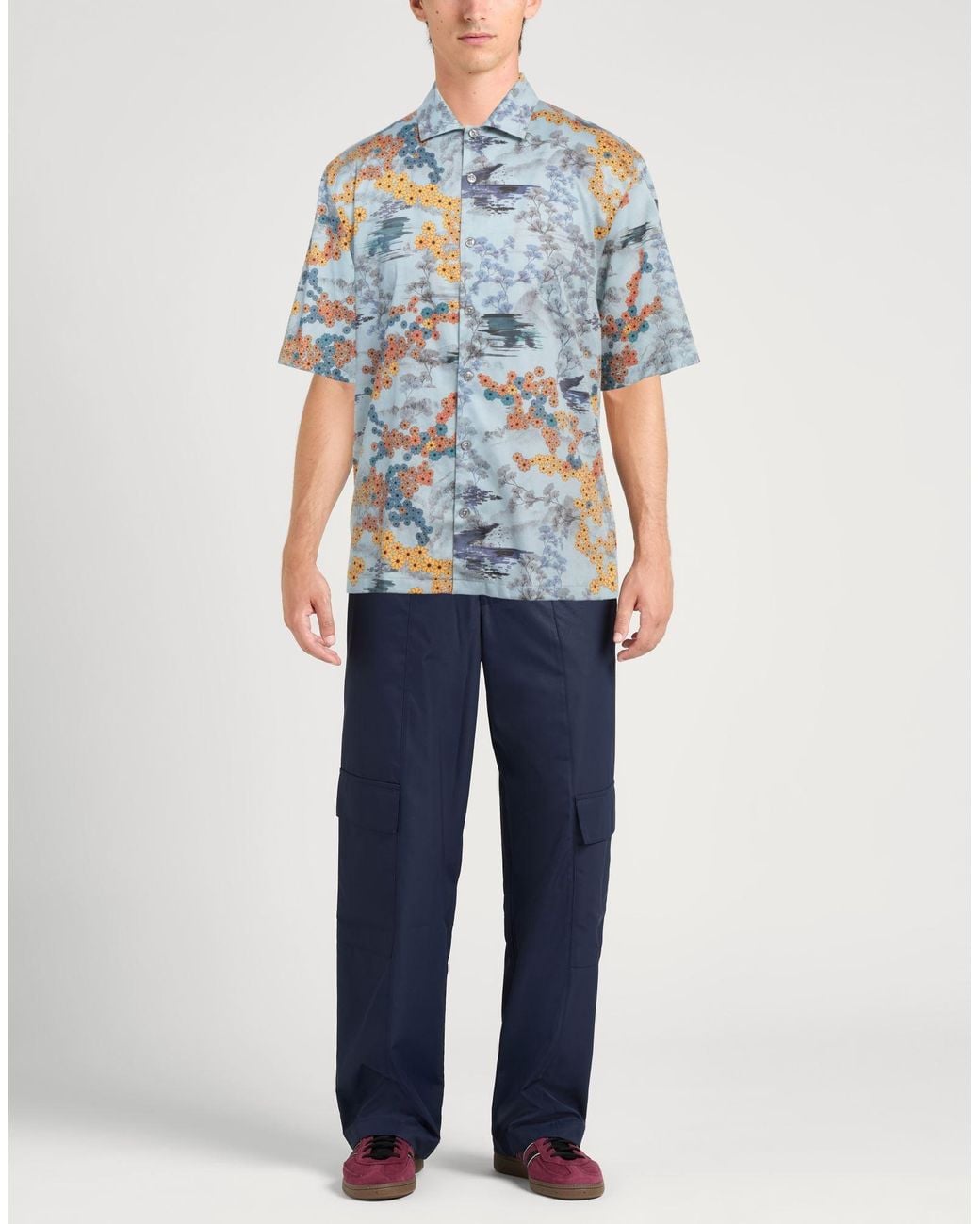 Camisa Messagerie de hombre de color Blue