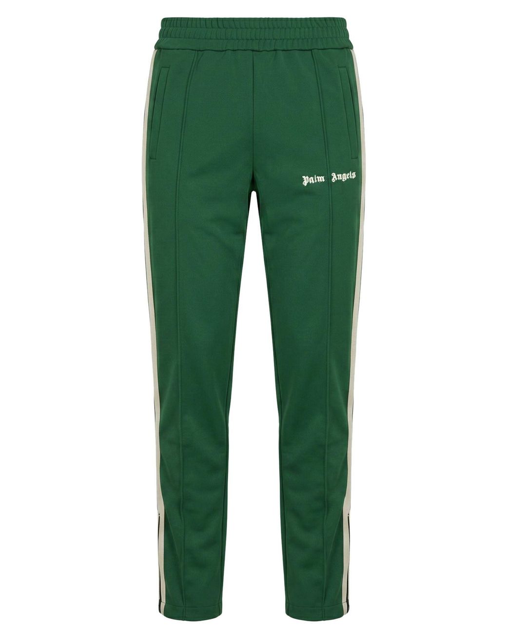 Palm Angels Green Pants Polyester for men