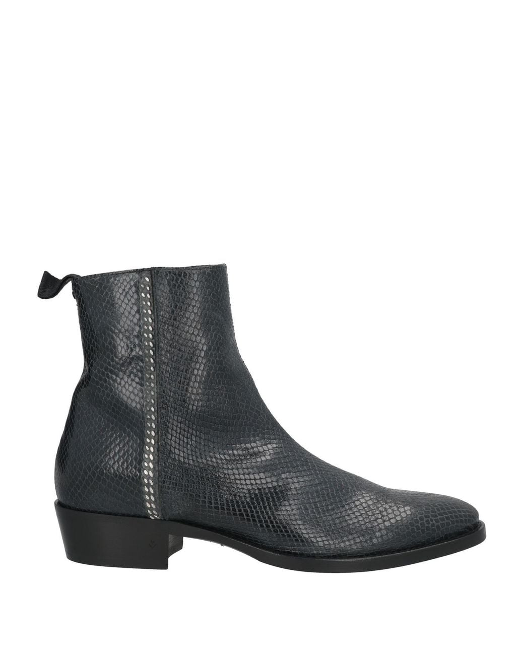 John Varvatos Black Ankle Boots Leather for men