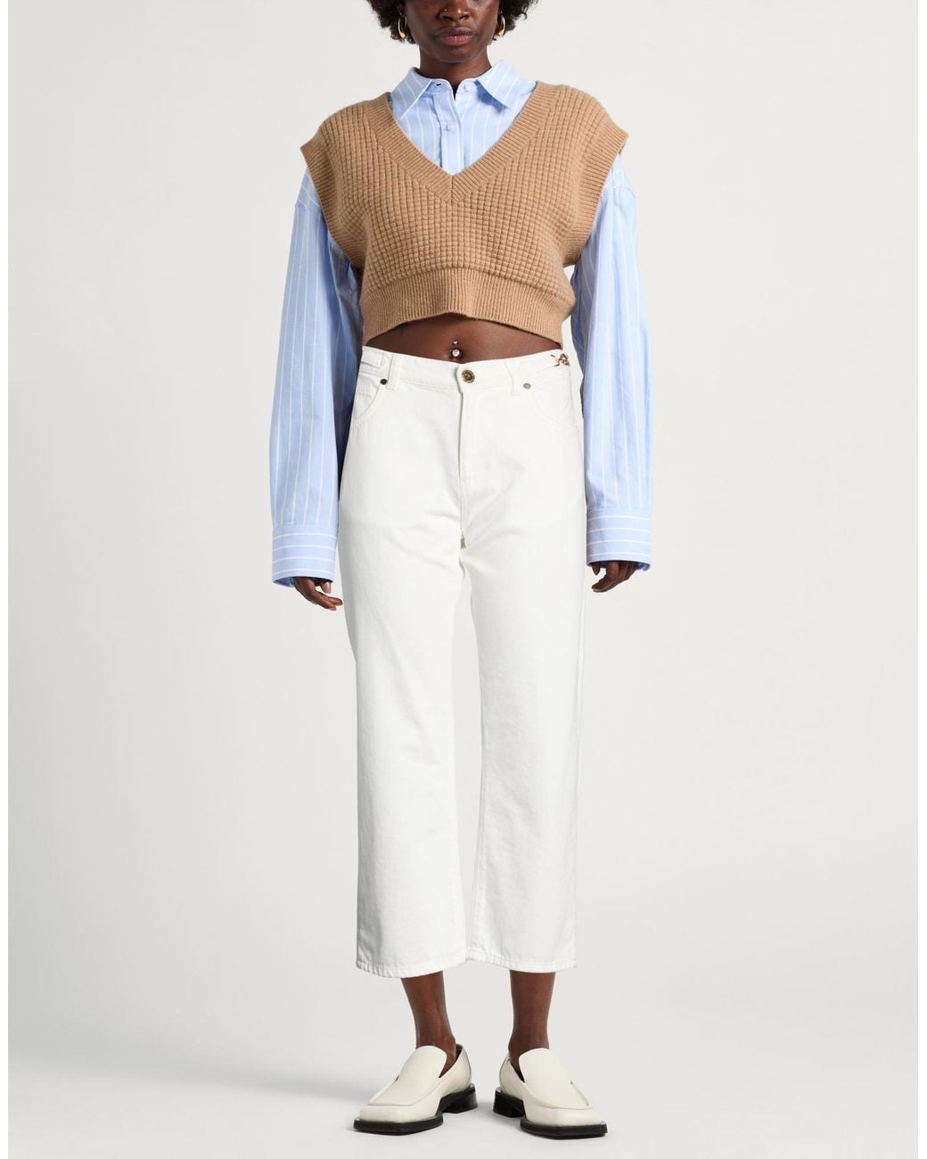Gaelle Paris White Jeans