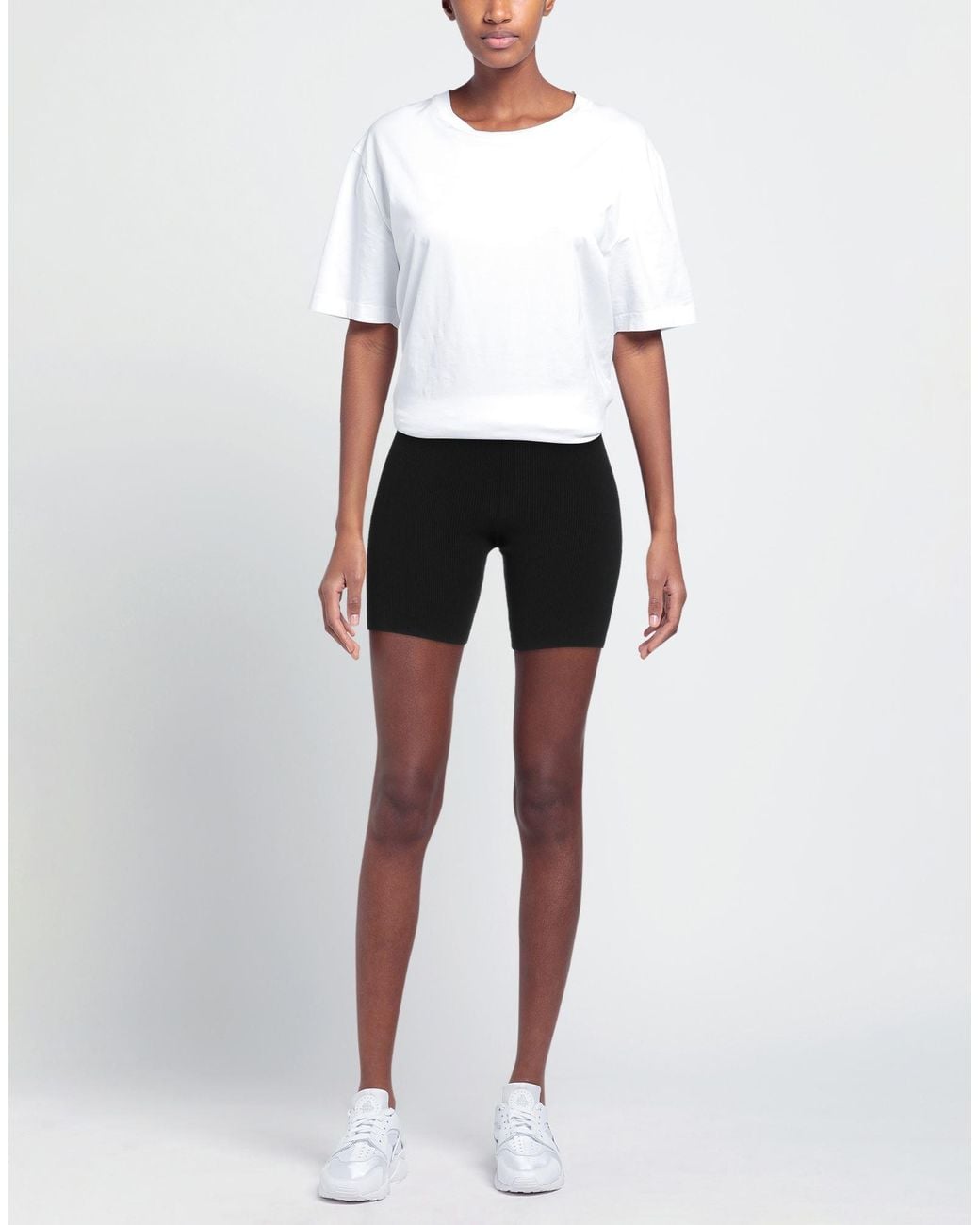 Jacquemus Black Shorts & Bermuda Shorts Viscose, Polyester, Polyamide