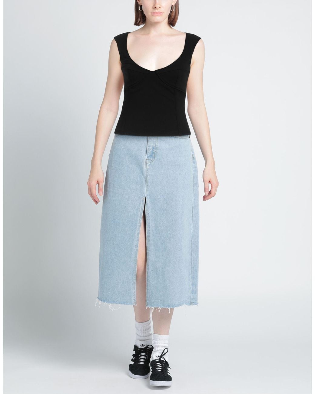 Pinko Black Top Viscose, Polyamide, Elastane