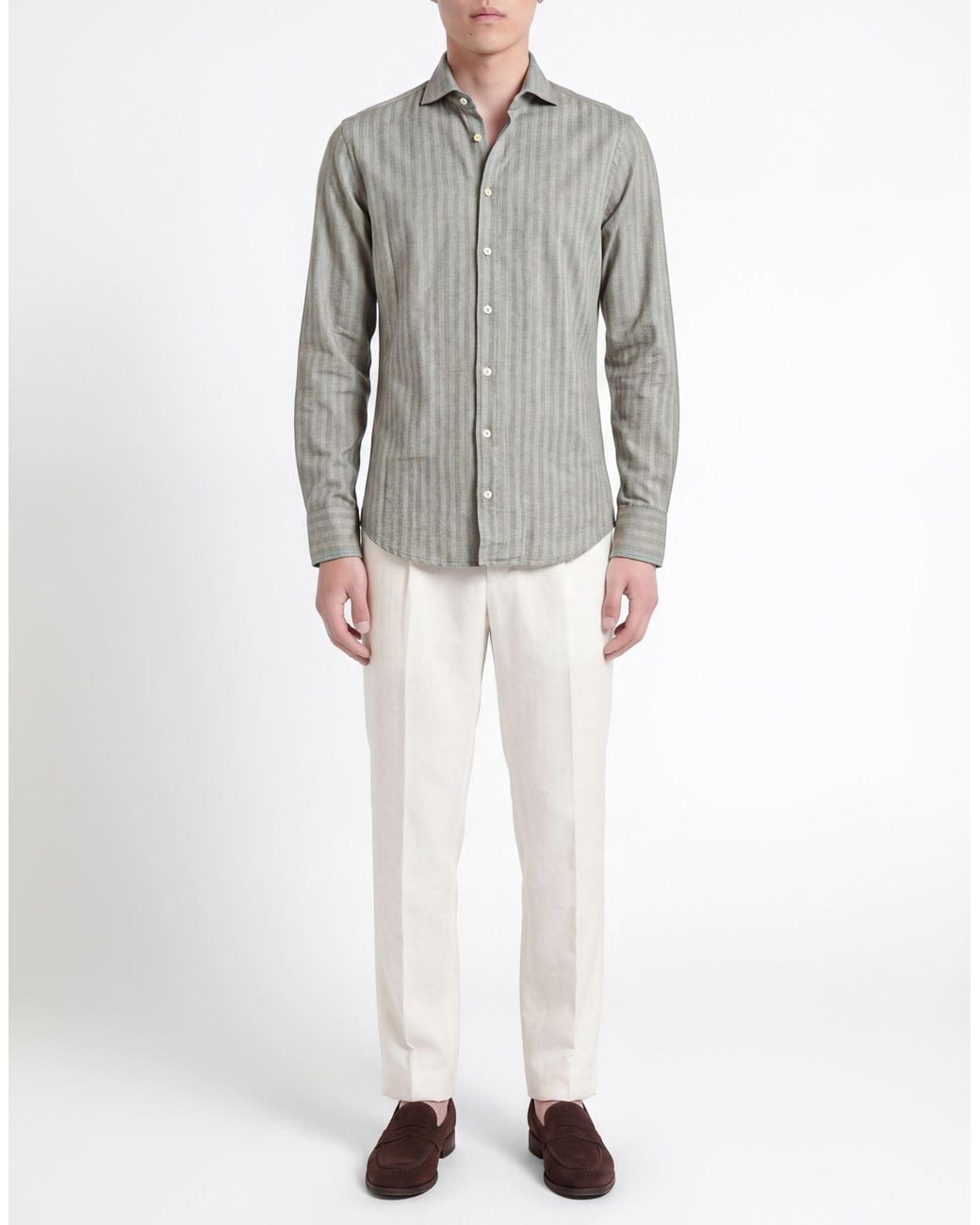 BASTONCINO Gray Shirt Cotton for men