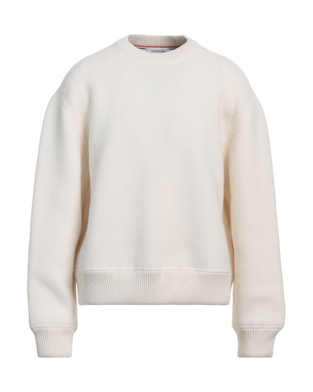 Thom Browne White Cream Sweatshirt Wool for men