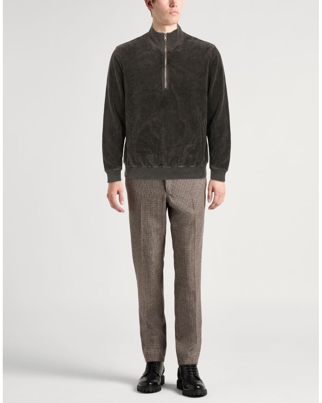 Crossley Gray Sweatshirt Cotton for men