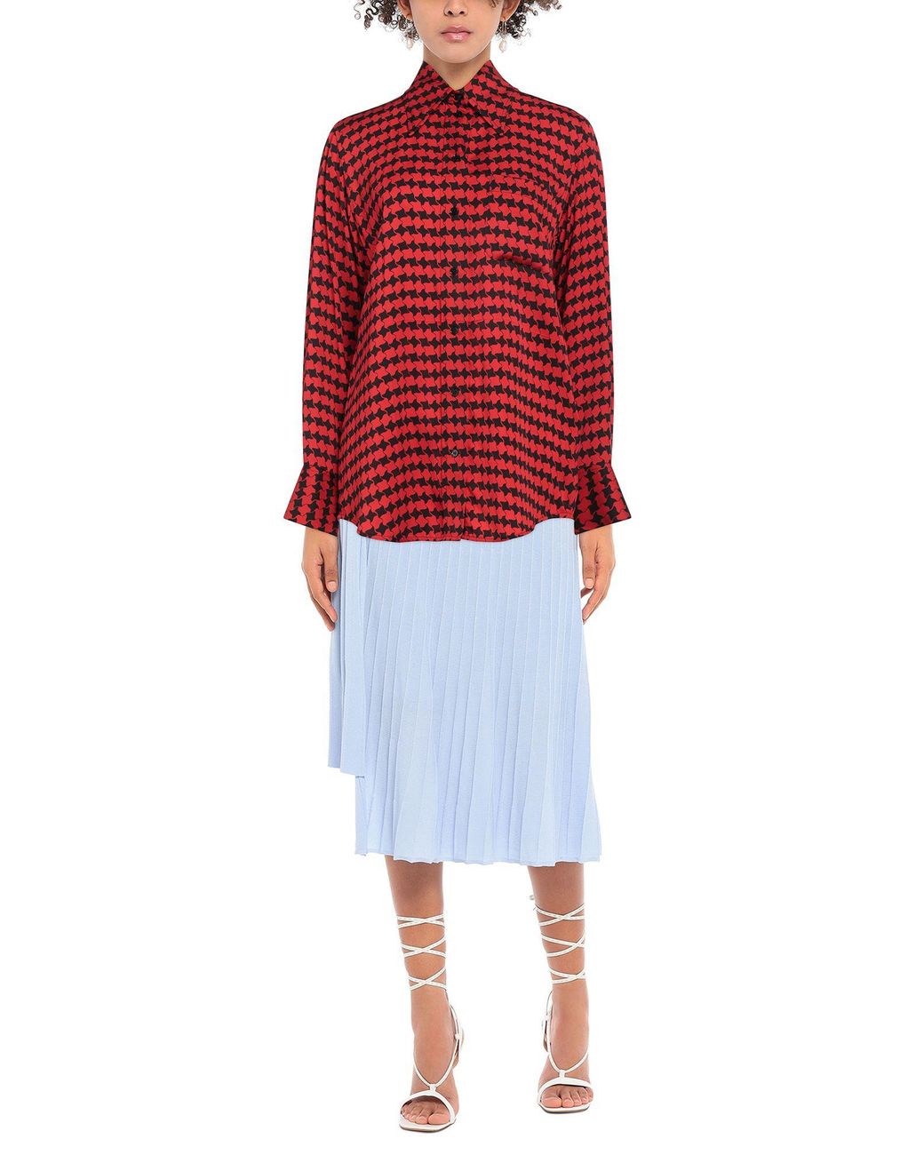 Victoria Beckham Red Shirt