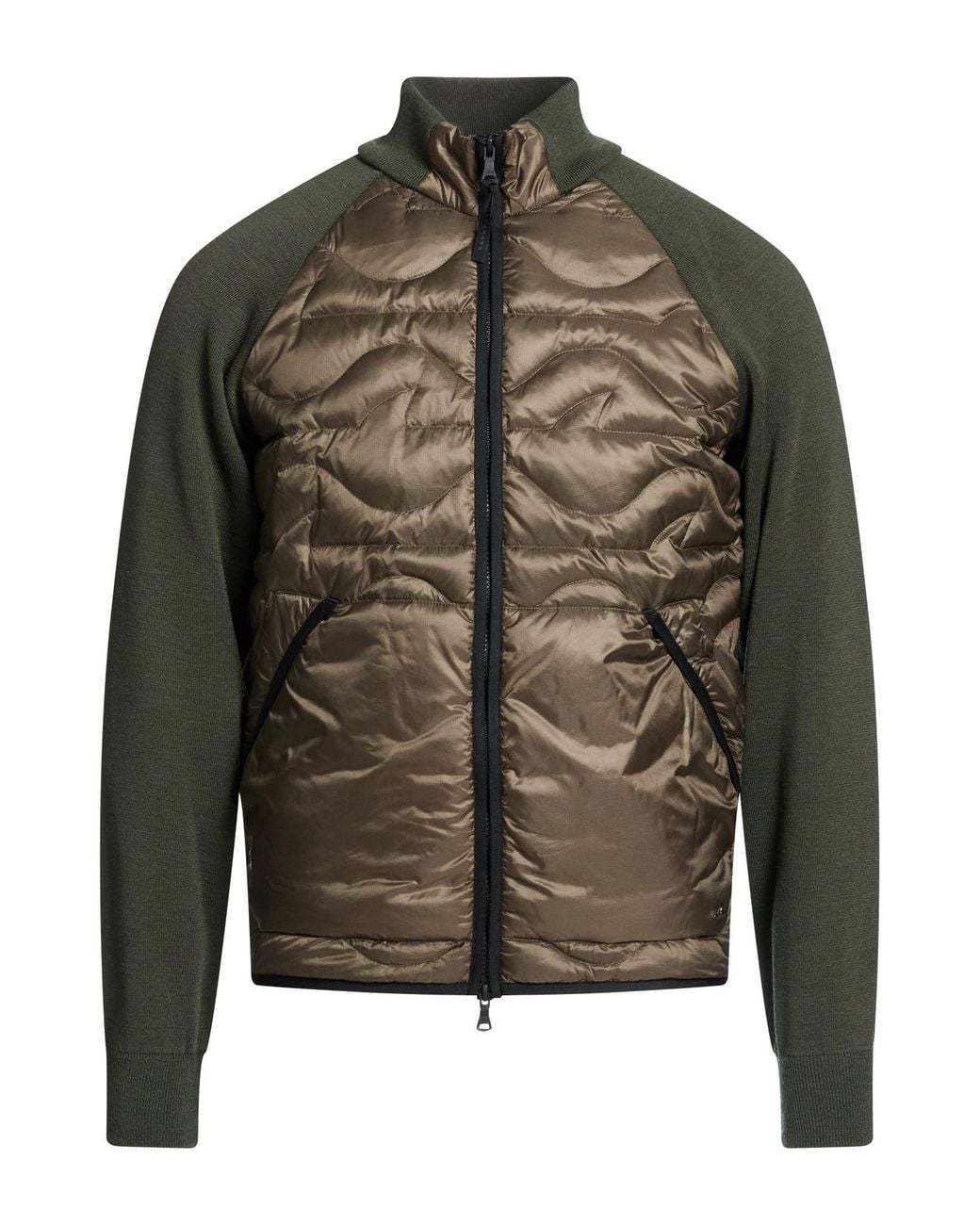 Paul & Shark Green Military Puffer Virgin Wool, Acrylic for men