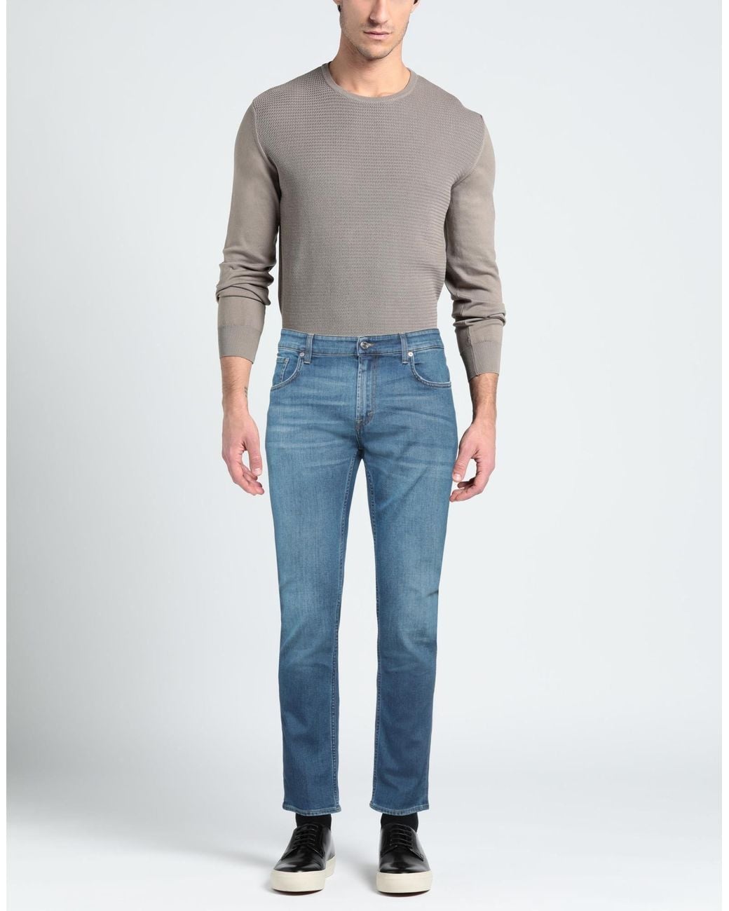 Department 5 Blue Denim Trousers for men