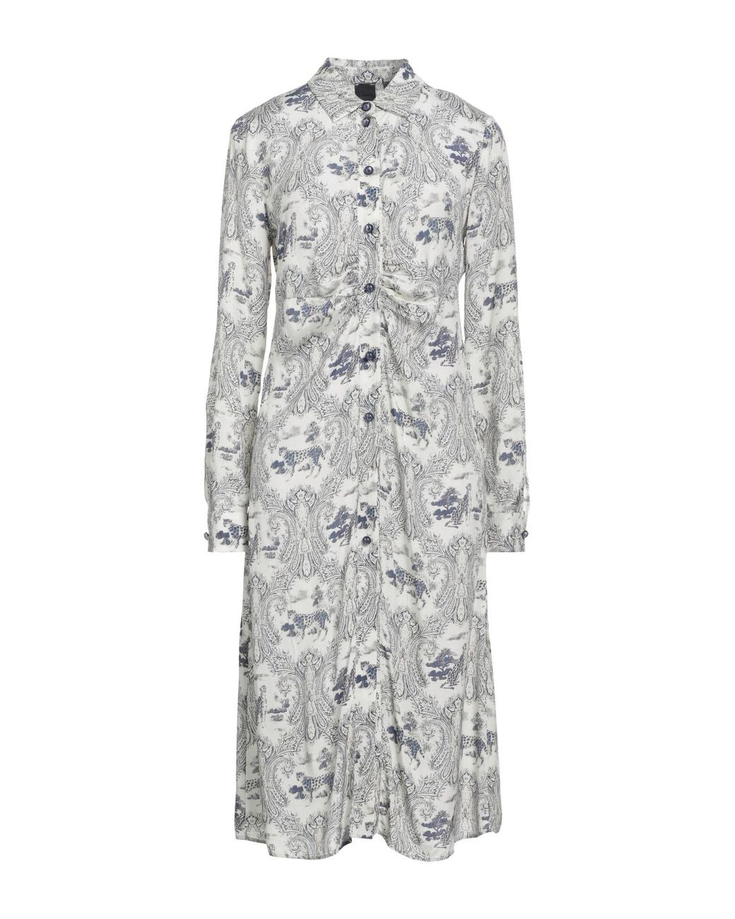 Pinko Gray Midi Dress