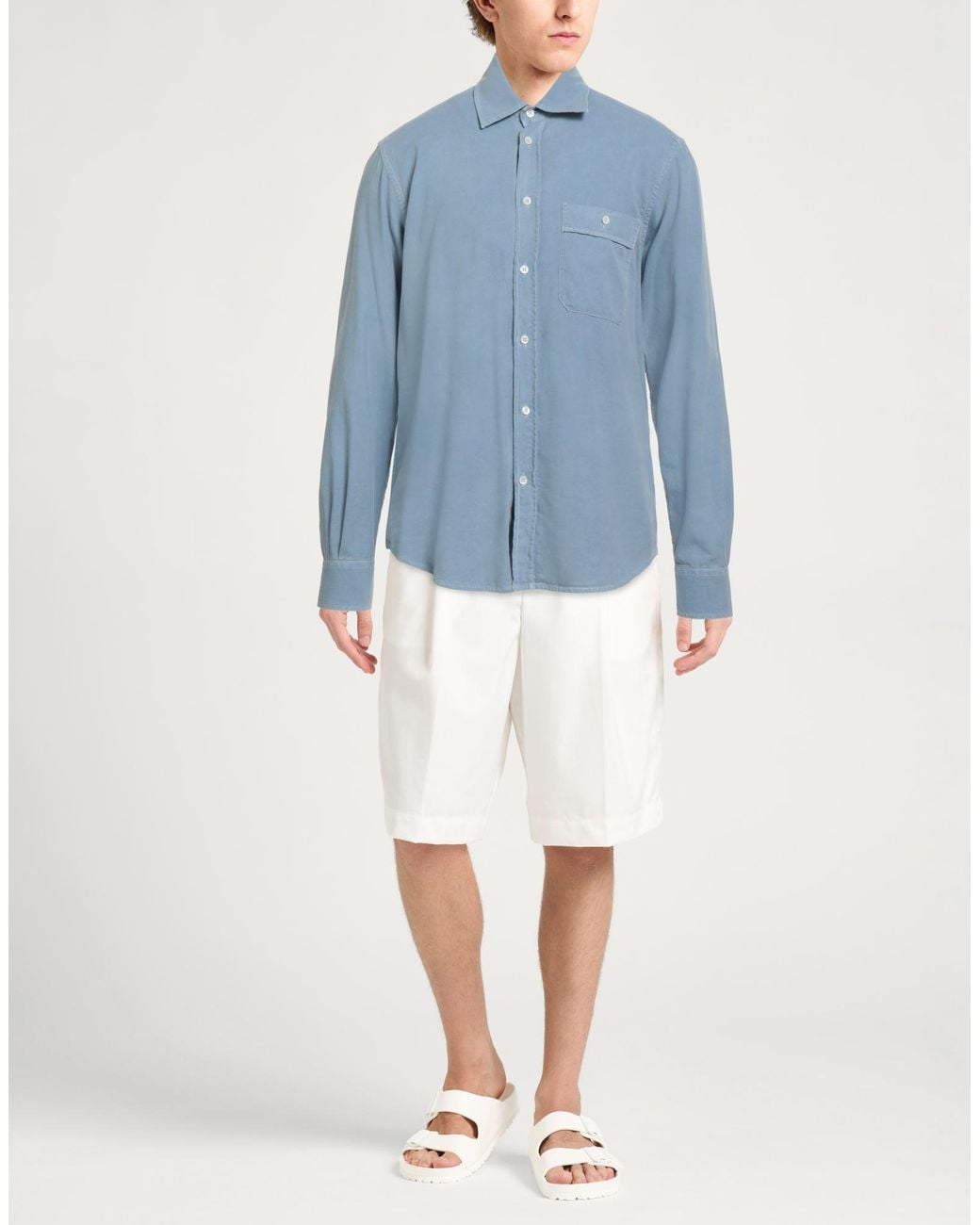 Barena Blue Shirt Cotton for men