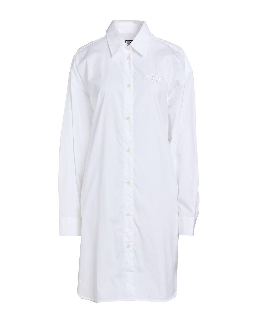 DIESEL White Midi Dress Cotton