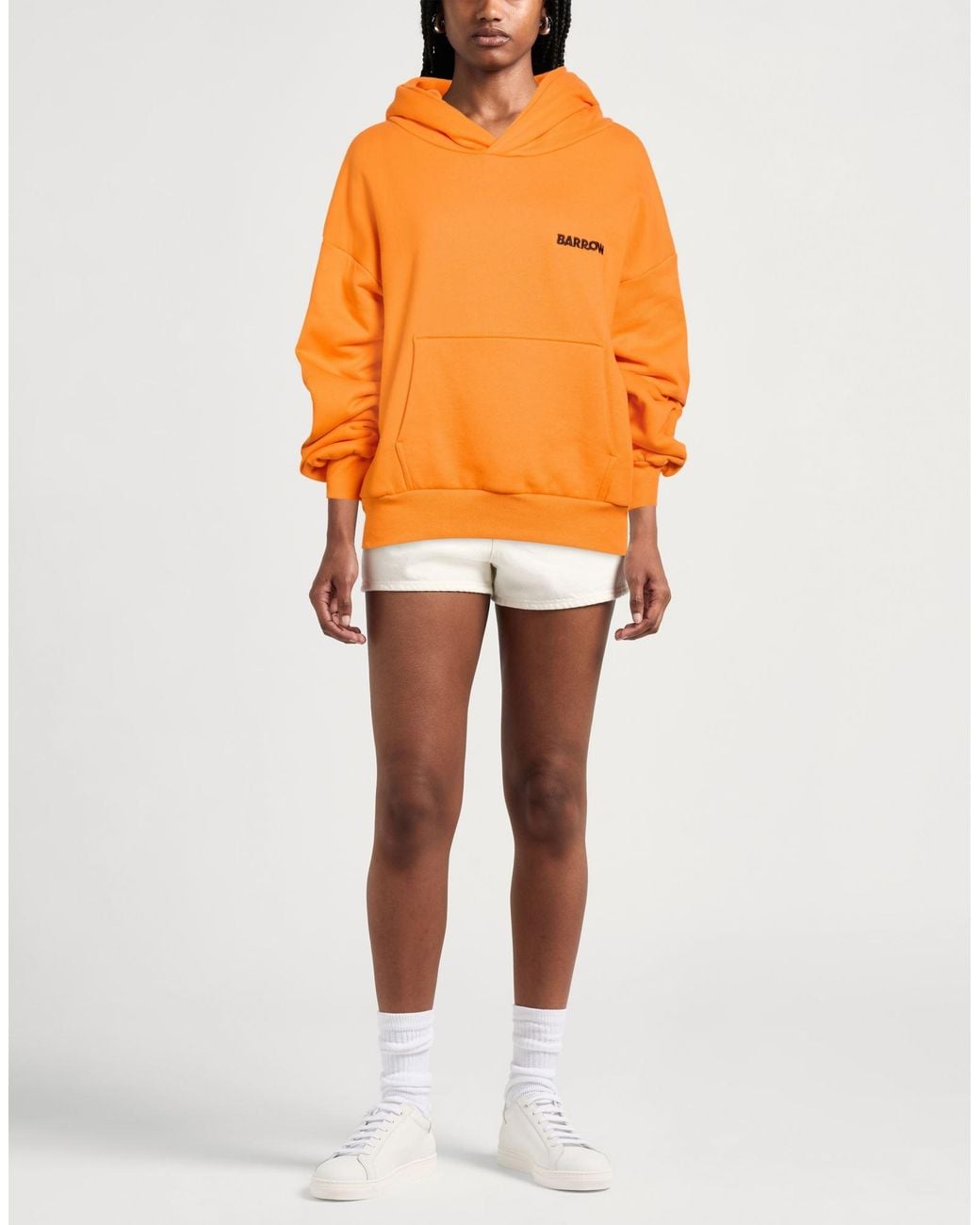 Barrow Orange Sweatshirt Cotton