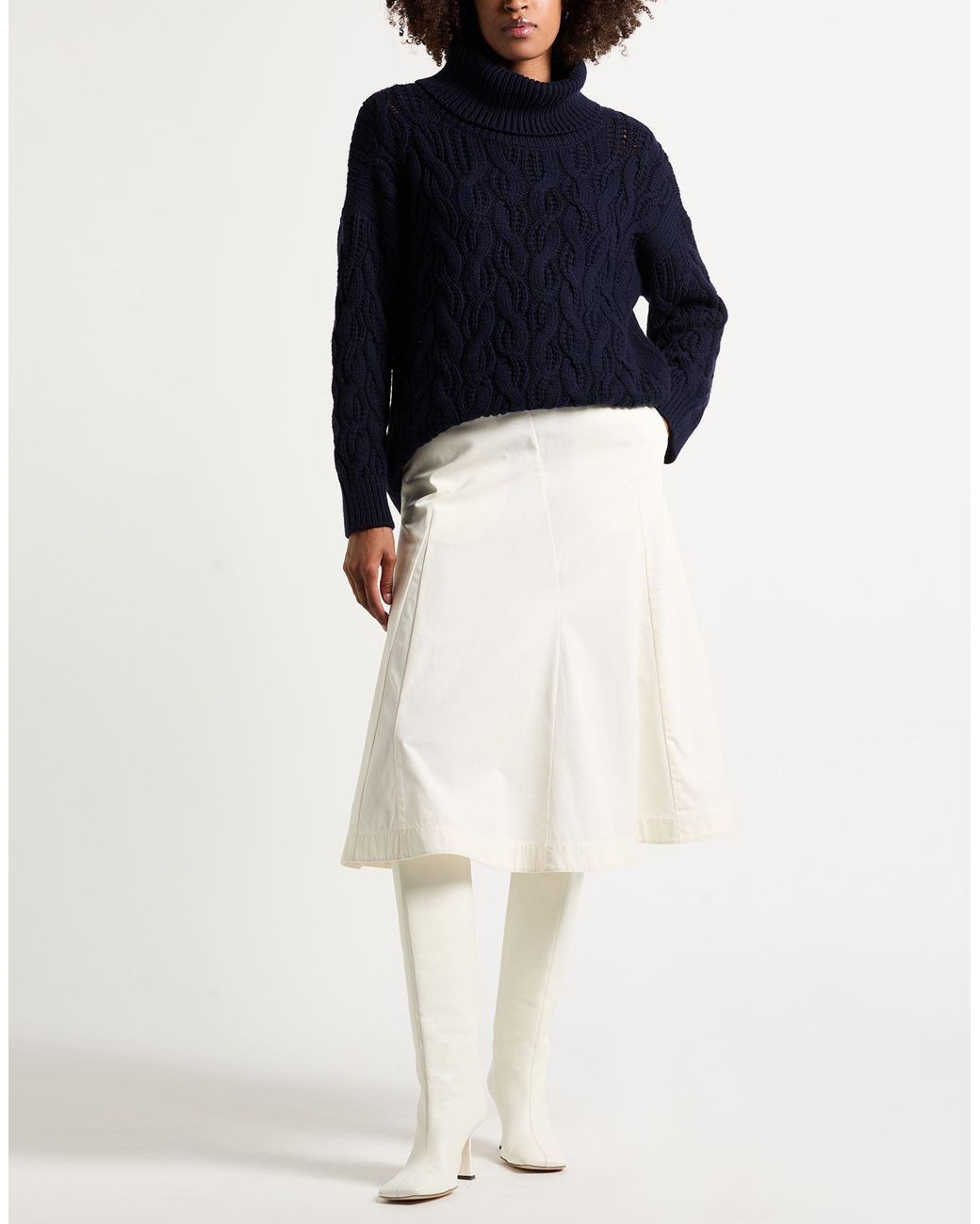 Alpha Studio Blue Turtleneck