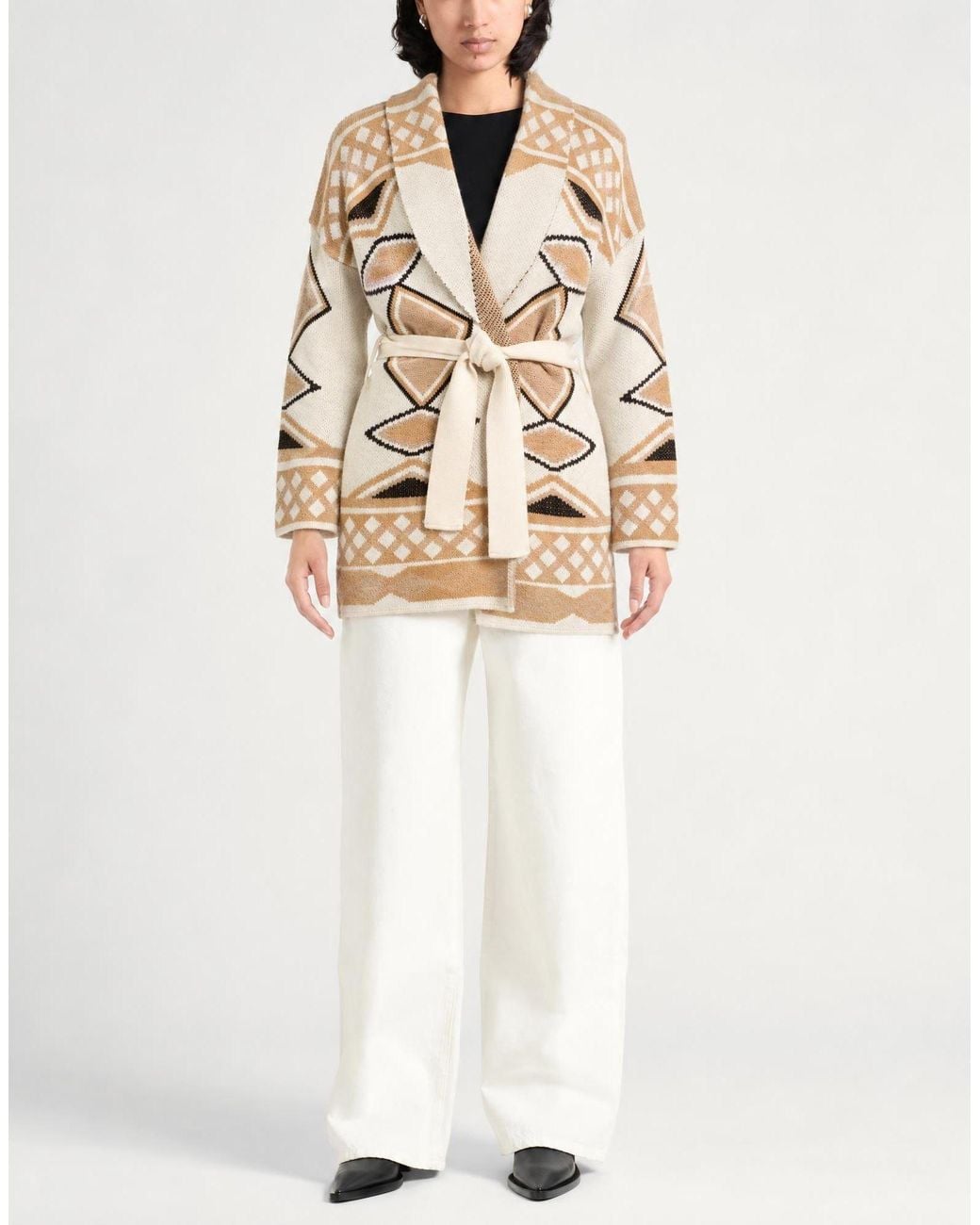 Motel Natural Cardigan Acrylic, Wool, Viscose, Elastane