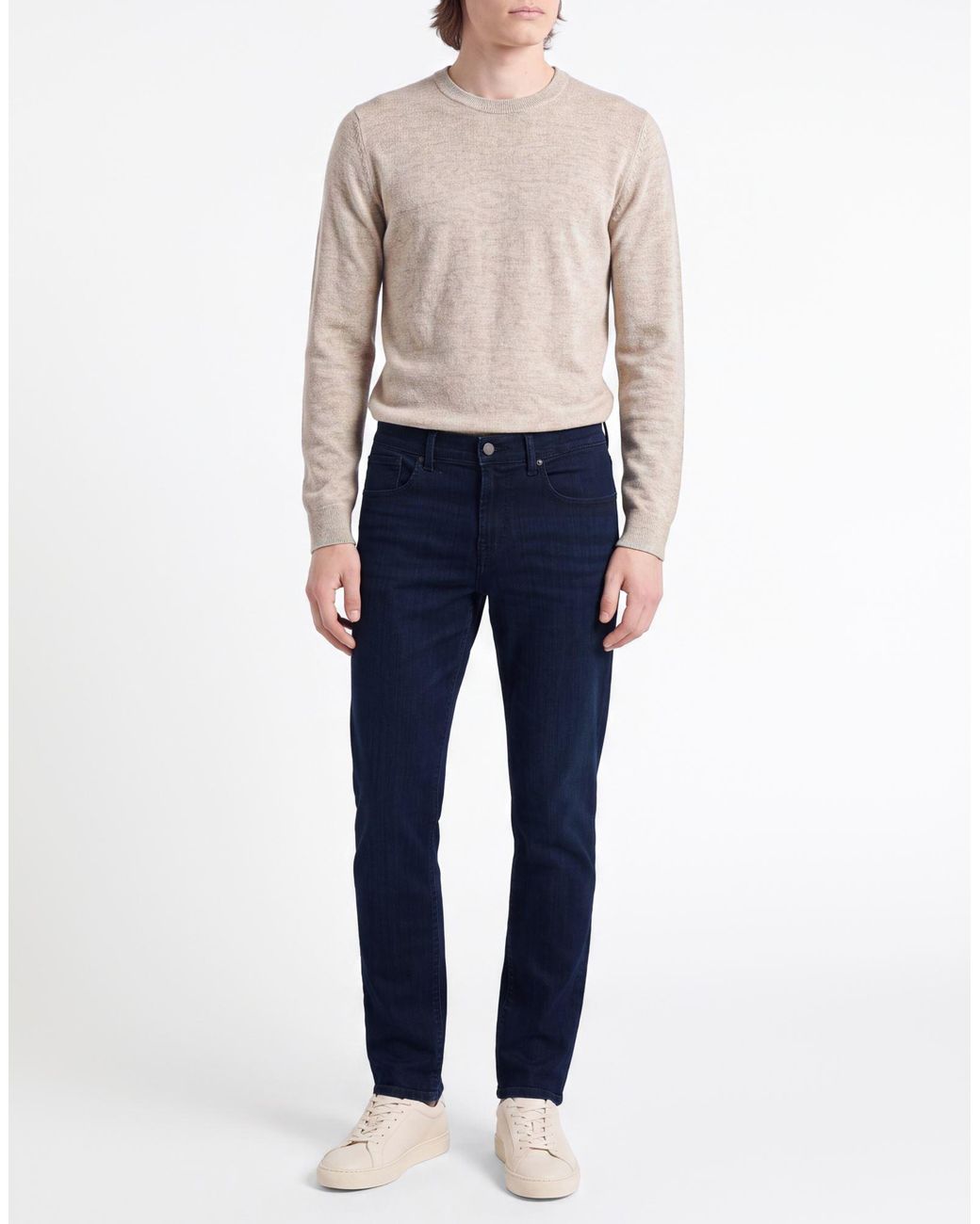 7 For All Mankind Blue Jeans Cotton, Viscose, Modal, Polyester, Elastane for men